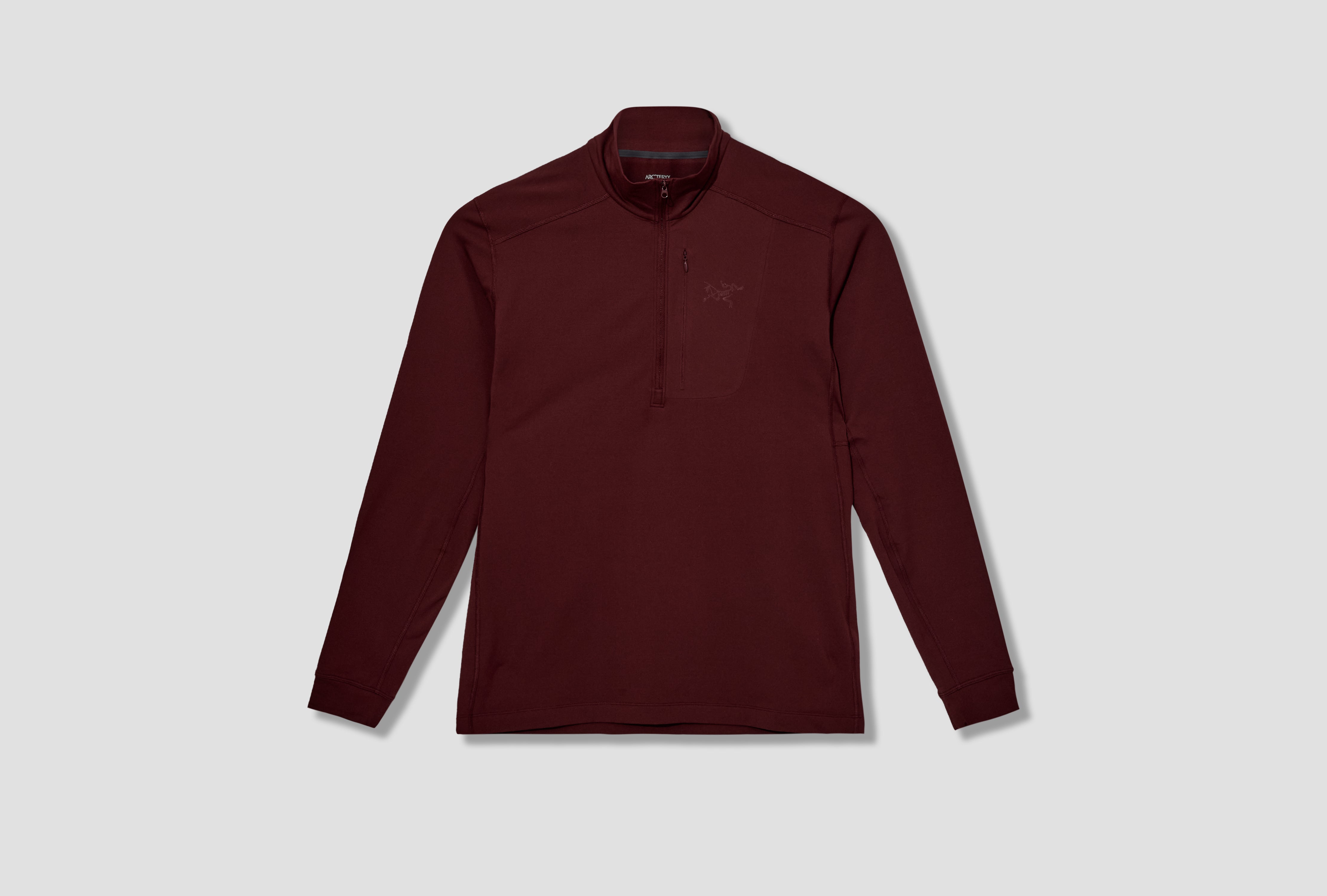 RHO LT ZIP NECK MEN'S X000009425 Burgundy