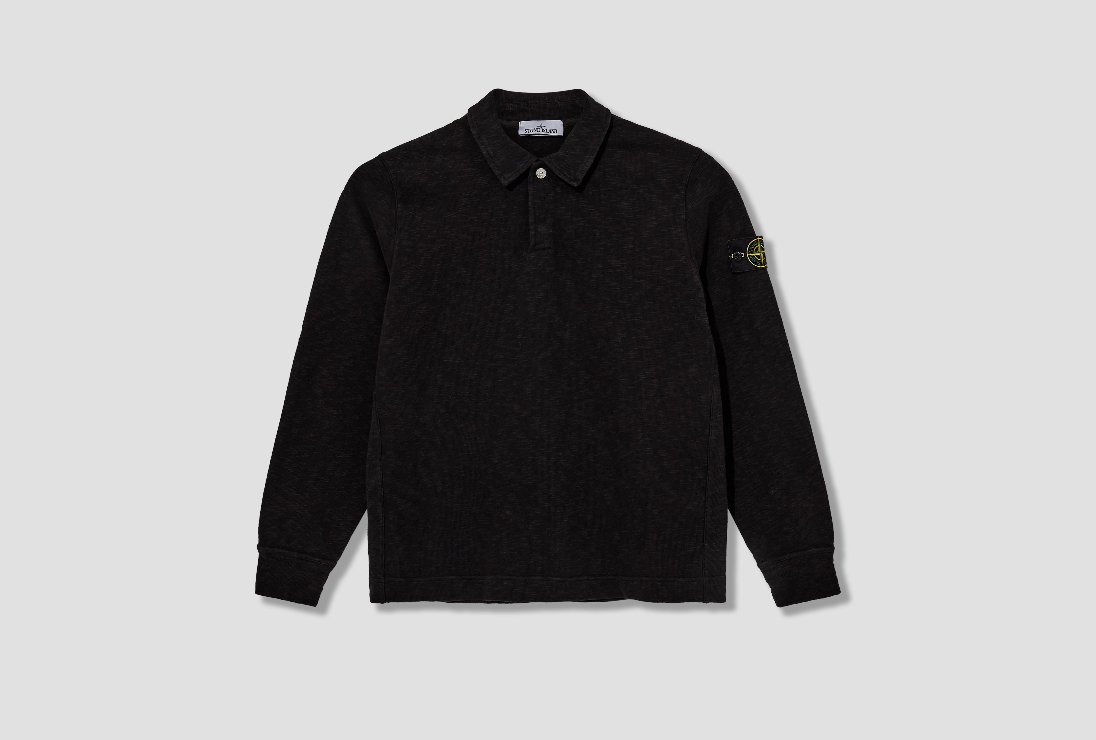 VANISÉ BRUSHED HEAVY COTTON JERSEY GARMENT DYED K2 S15 61000 54 S0238 Black