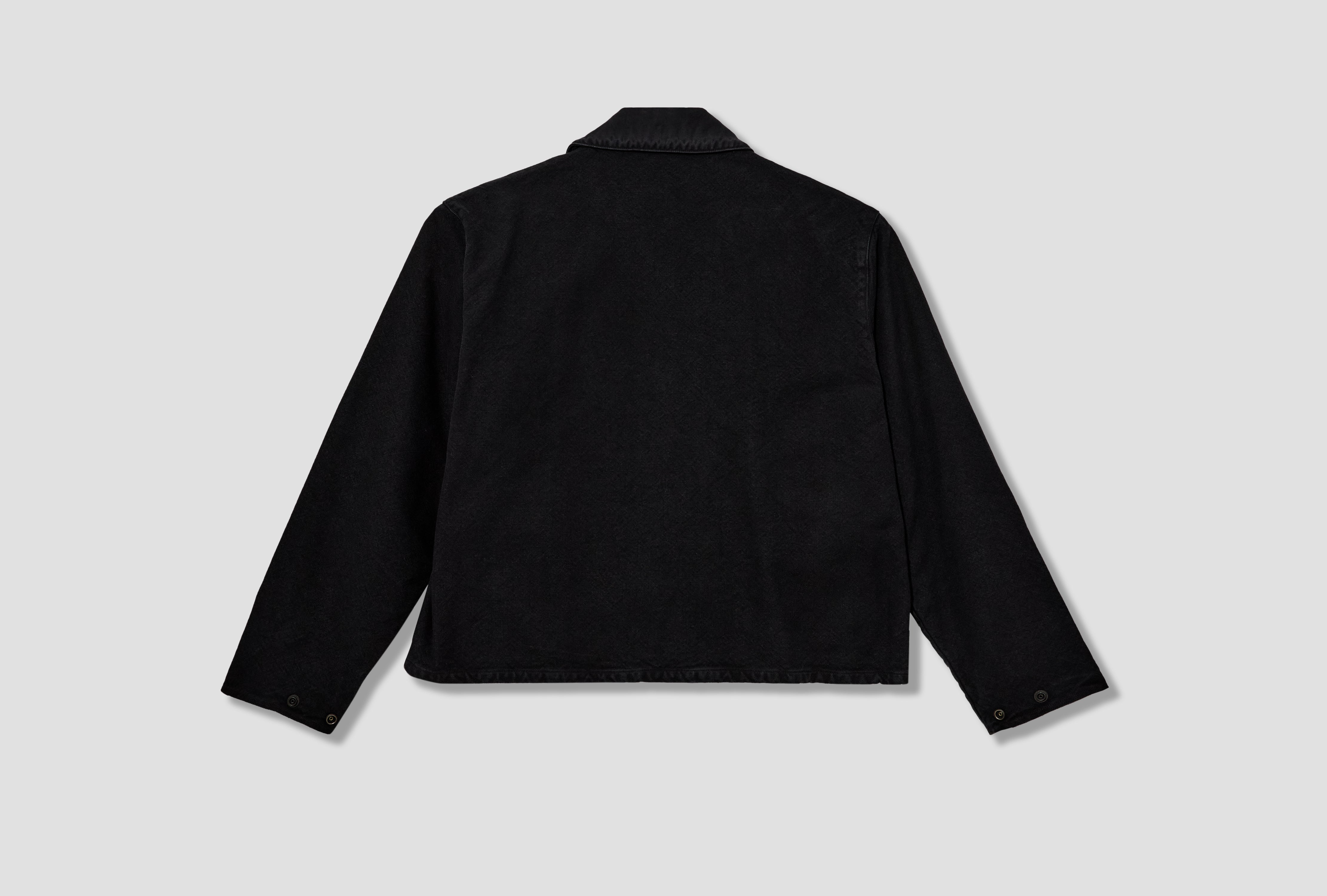 VINTAGE SILK HEMP HUNTING JACKET 25AAP-01-25 Black