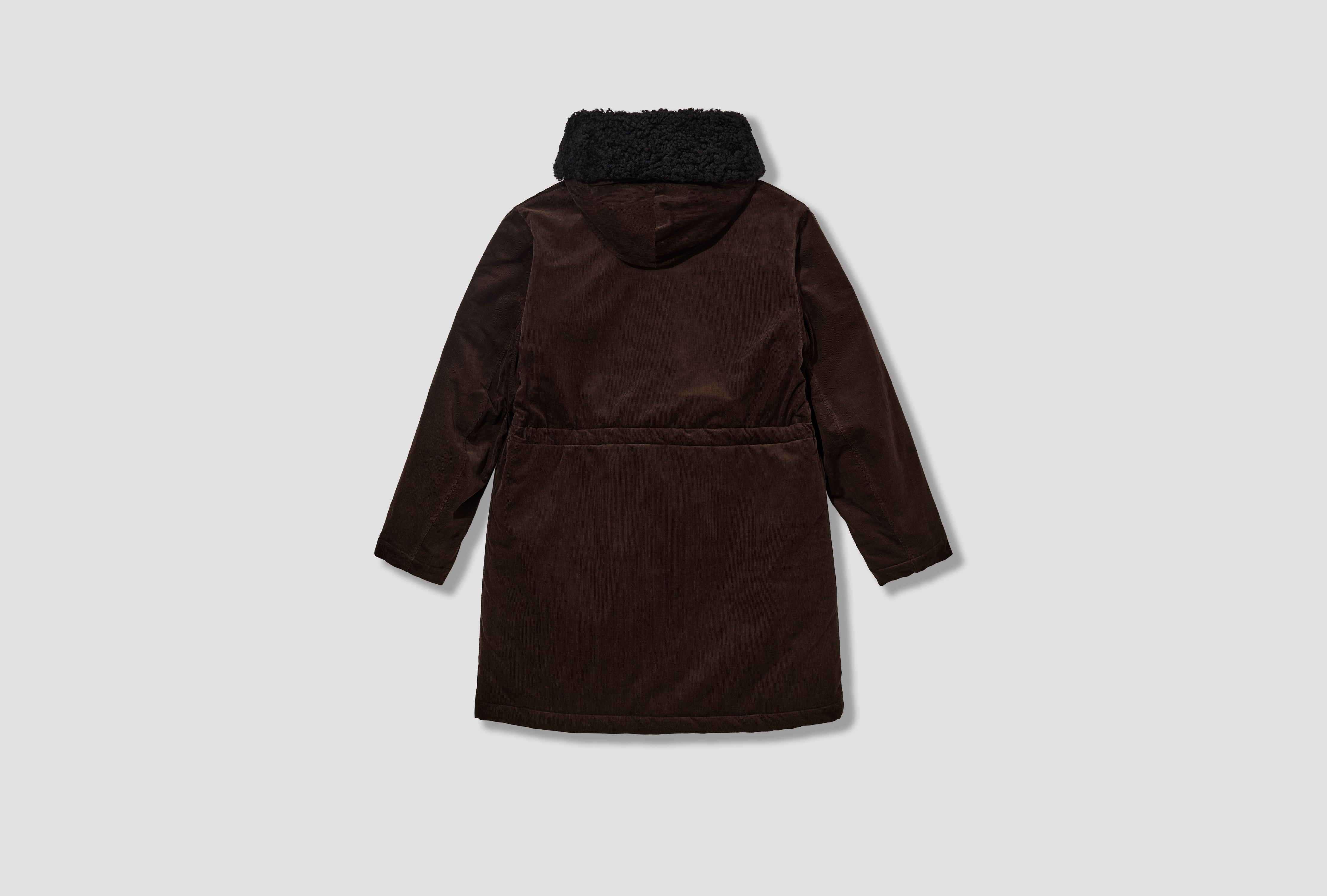 CORDUROY PARKA (QUILTED) - BOG WOOD AW-025-001B