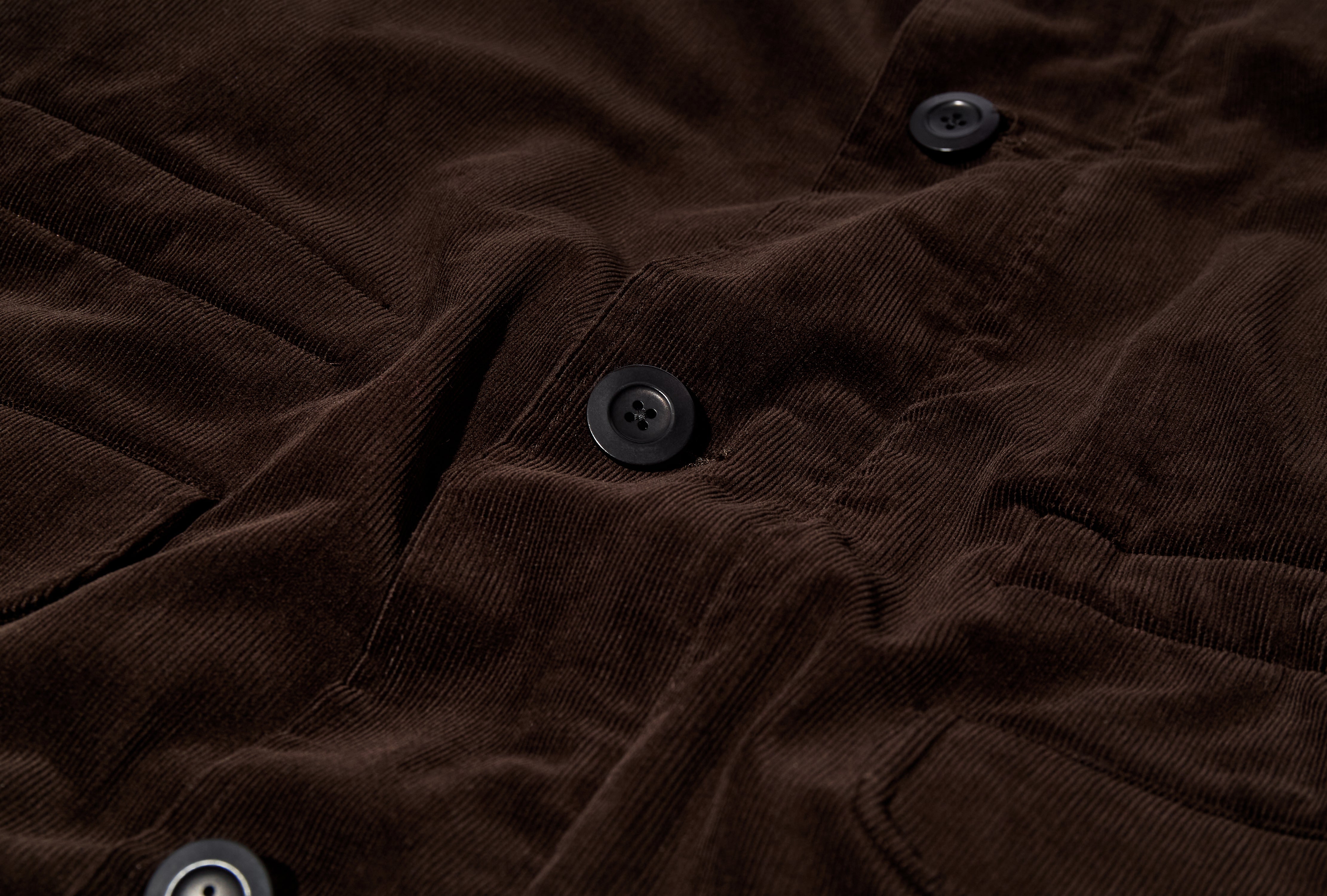 CORDUROY PARKA (QUILTED) - BOG WOOD AW-025-001B