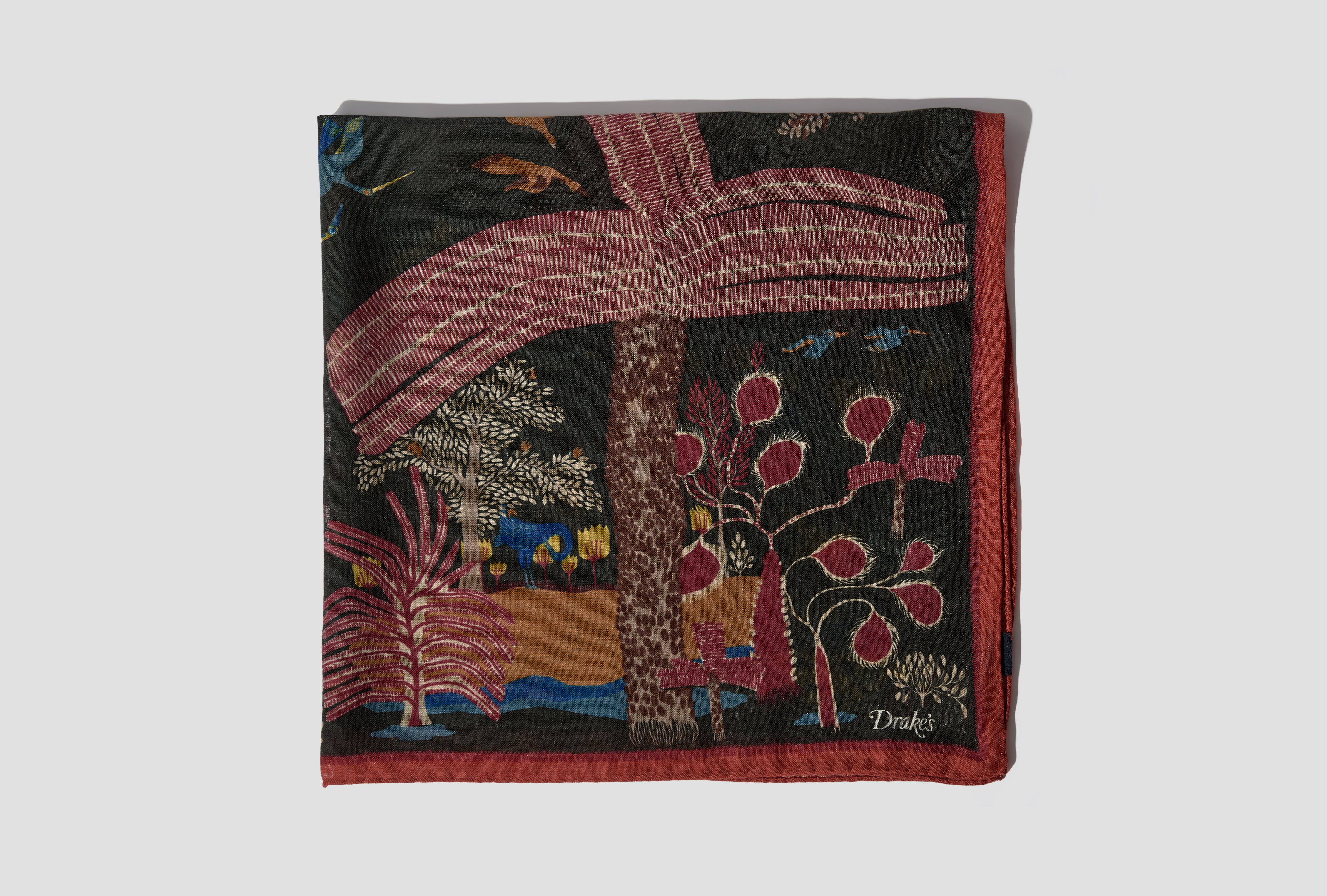 PALMS AND BIRDS BANDANA DR1AD0 25728-02 Green