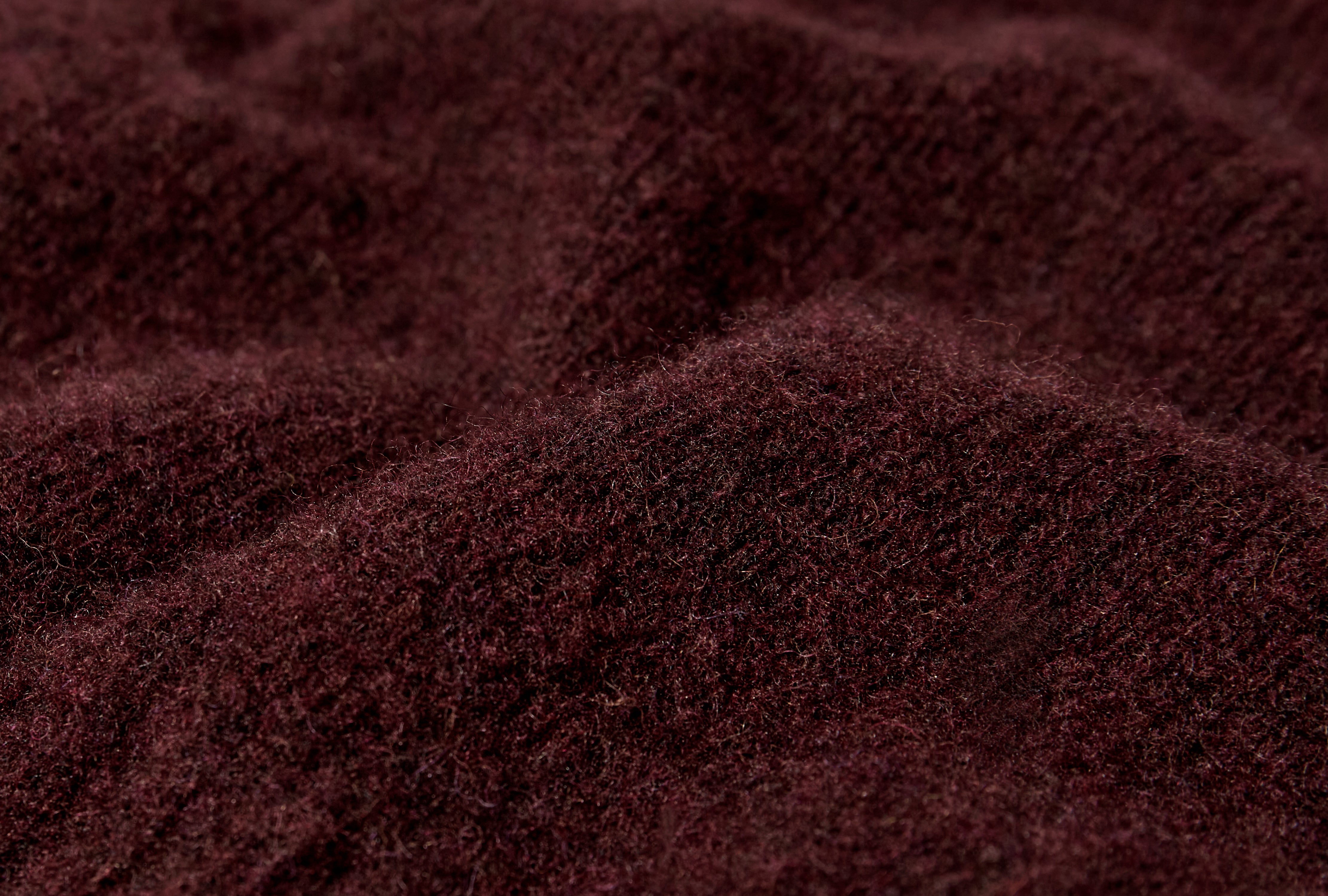 BRUSHED SHETLAND CREW NECK JUMPER DR2A3A 21501-05 Burgundy