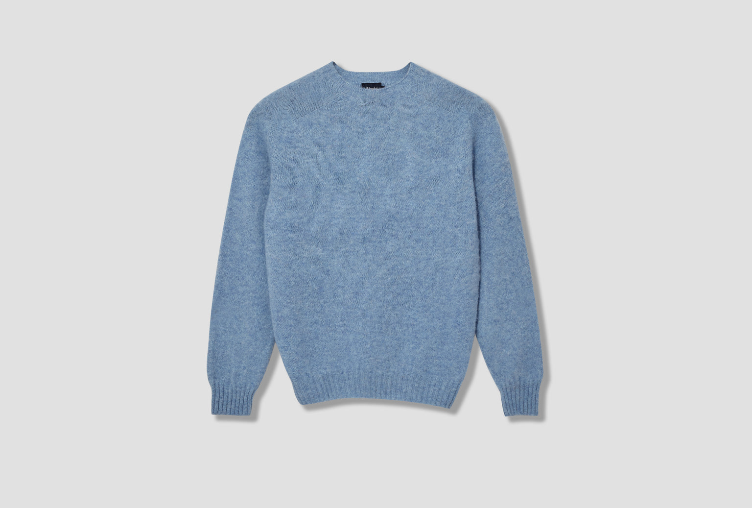 BRUSHED SHETLAND CREW NECK JUMPER DR2A3A 21501-16 Light blue