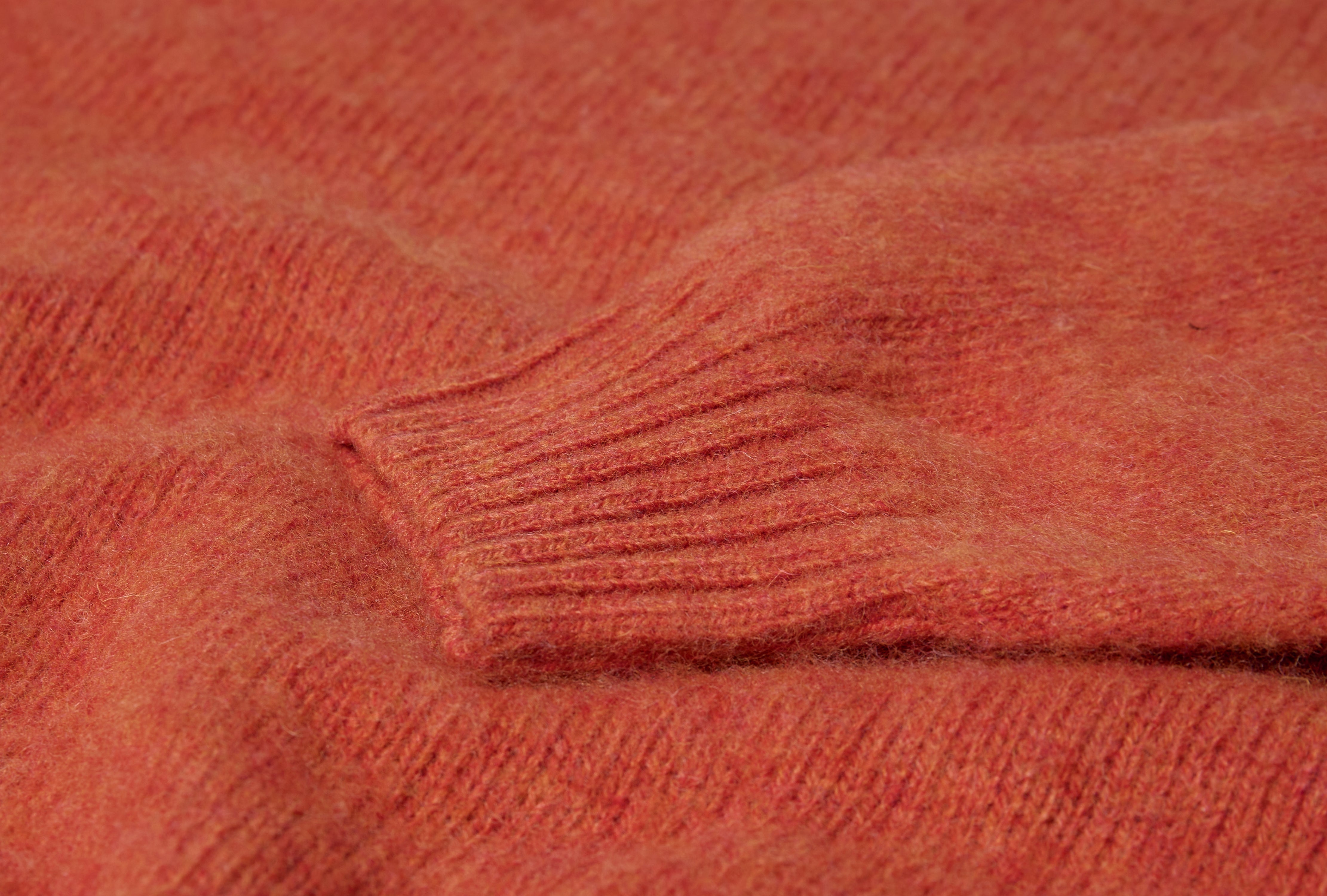 BRUSHED SHETLAND CREW NECK JUMPER DR2A3A 21501-25 Orange