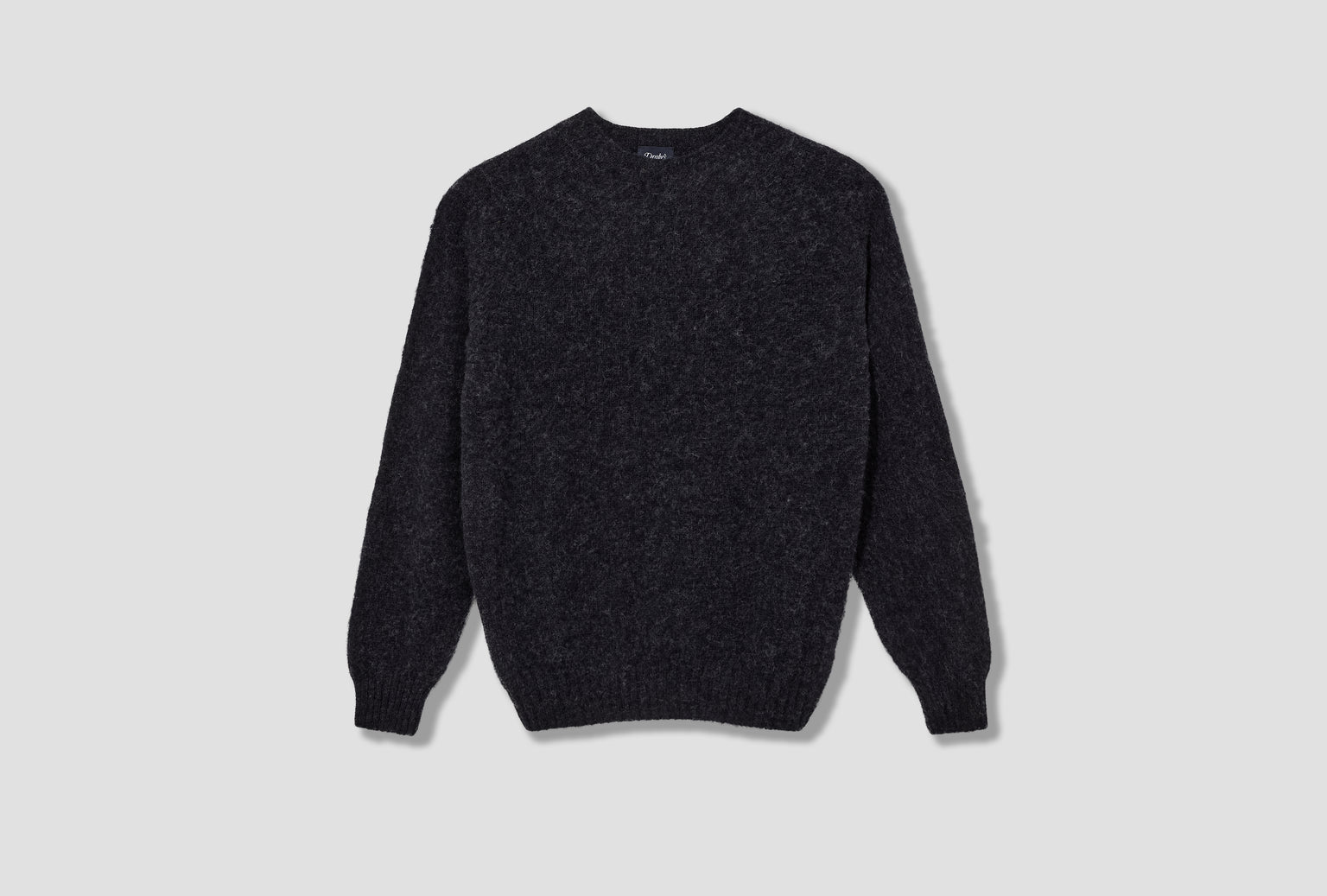 BRUSHED SHETLAND CREW DR2A3A 21501-26 Charcoal