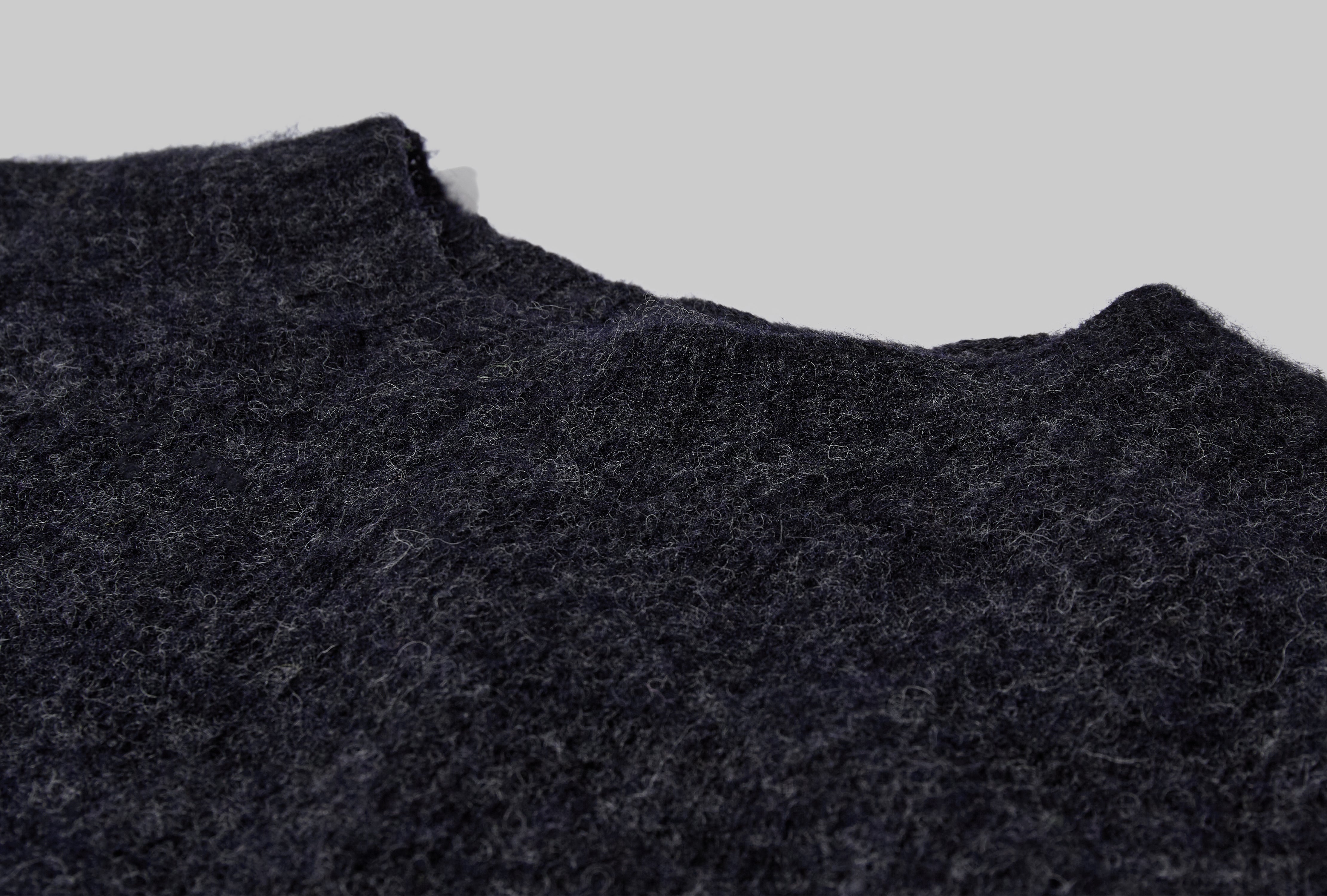 BRUSHED SHETLAND CREW DR2A3A 21501-26 Charcoal