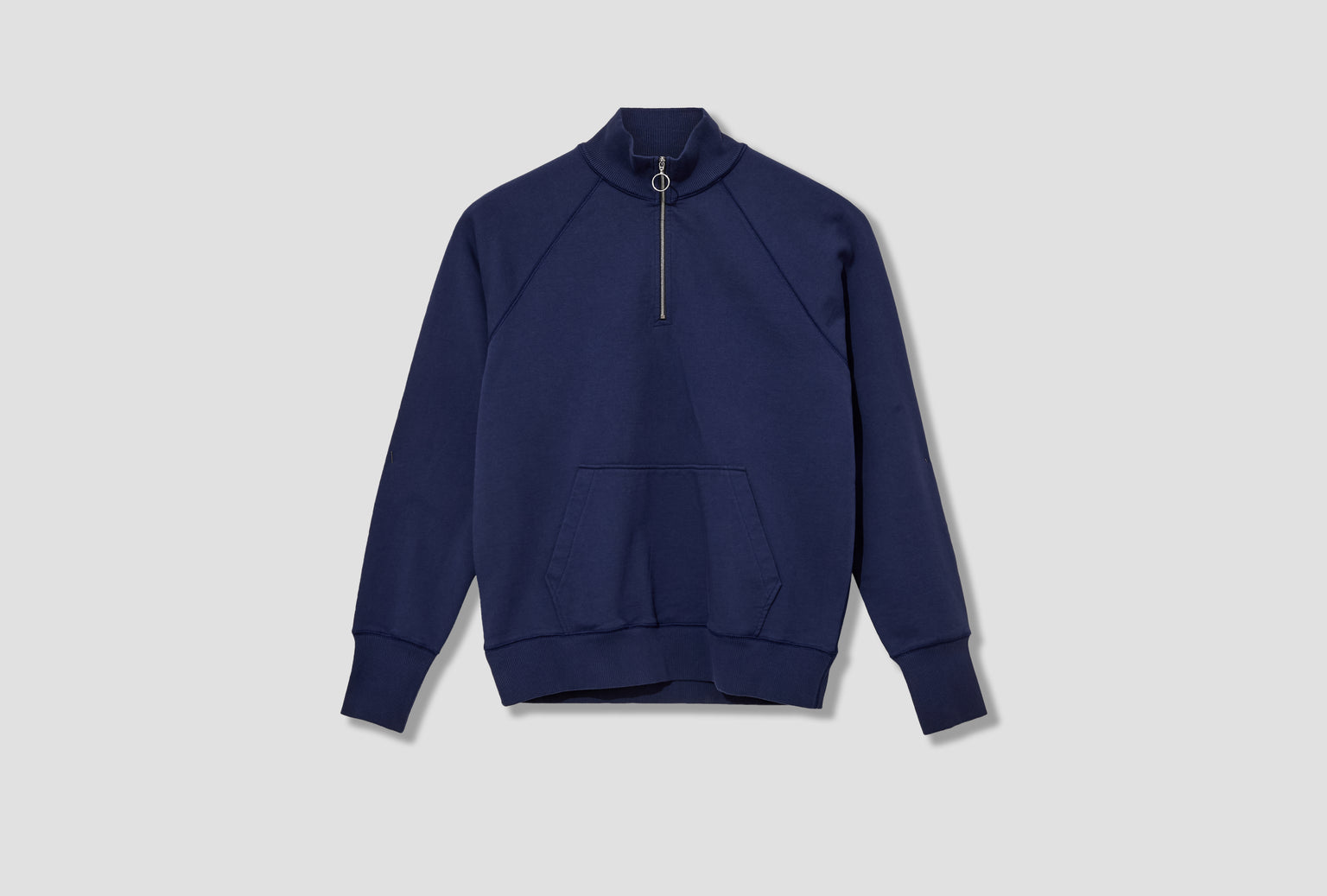 LS COTTON QUARTER ZIP SWEATSHIRT DR2A5M 24197-04 Navy