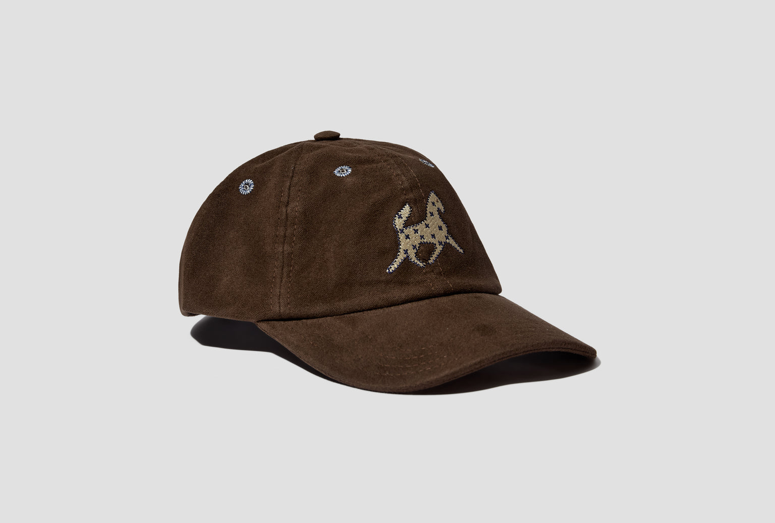 HORSE APPLIQUE MOLESKIN BASEBALL CAP DR1AG2 25697-02 Brown