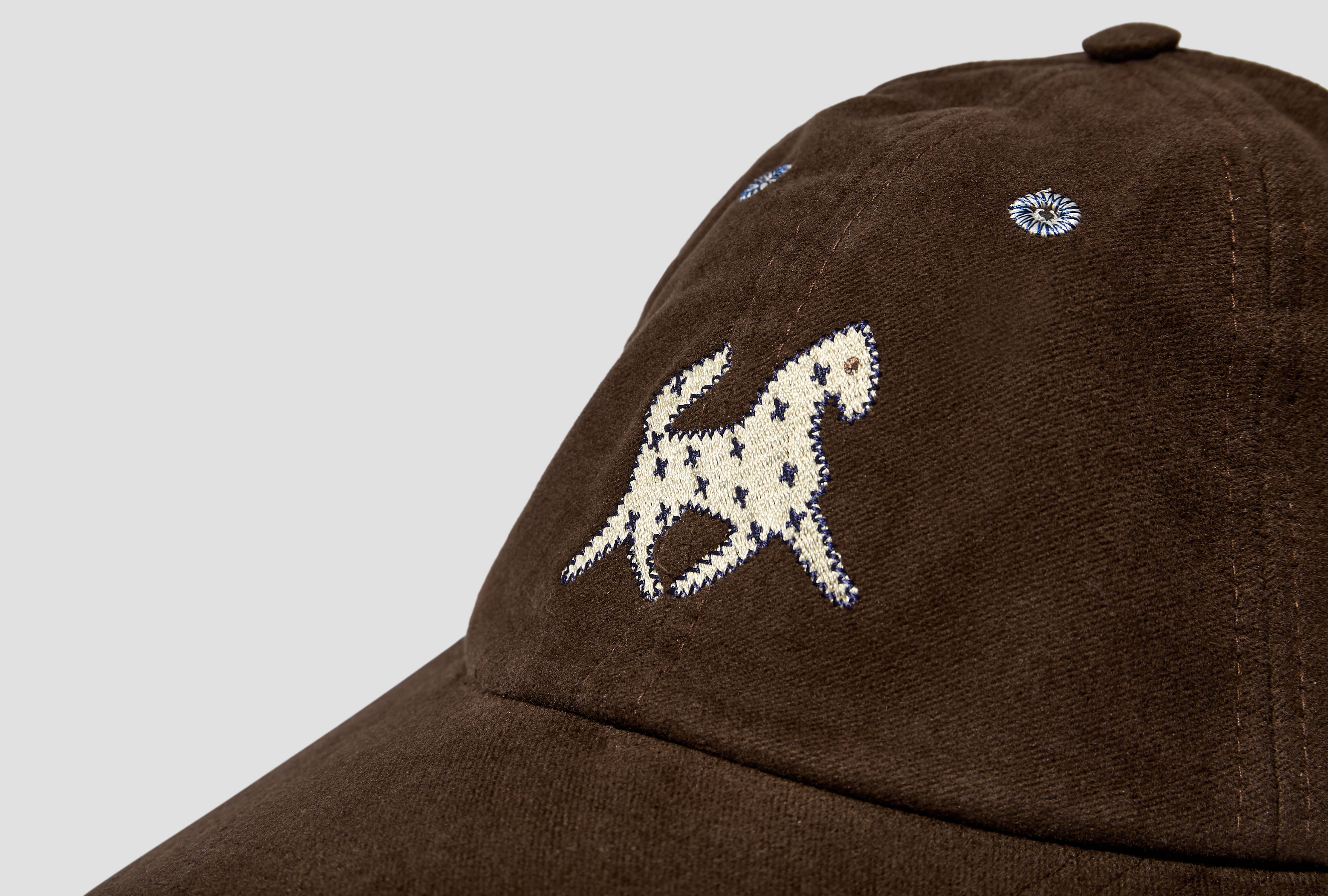 HORSE APPLIQUE MOLESKIN BASEBALL CAP DR1AG2 25697-02 Brown