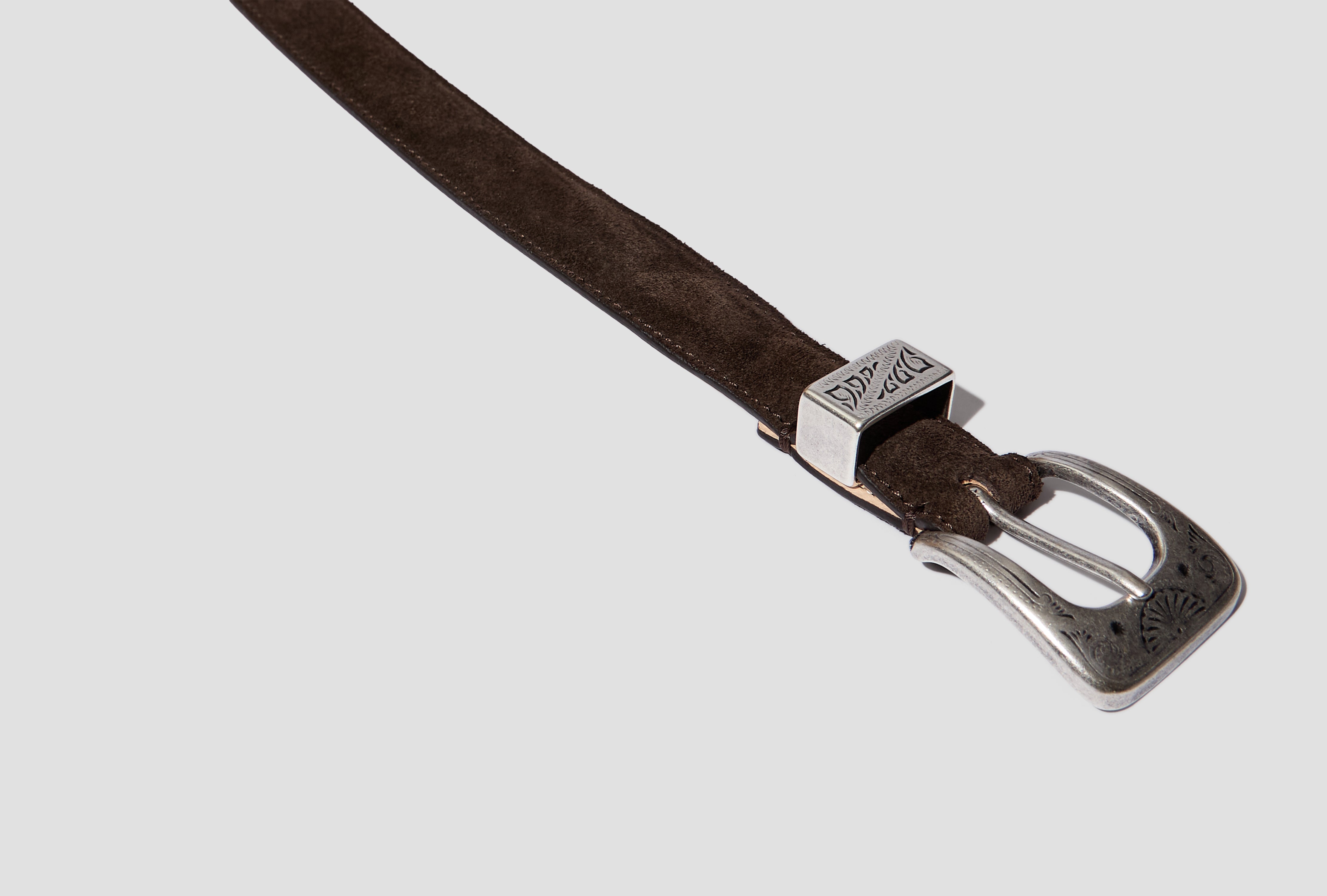 SUEDE WESTERN BELT DR1AK1 22949-01 Brown