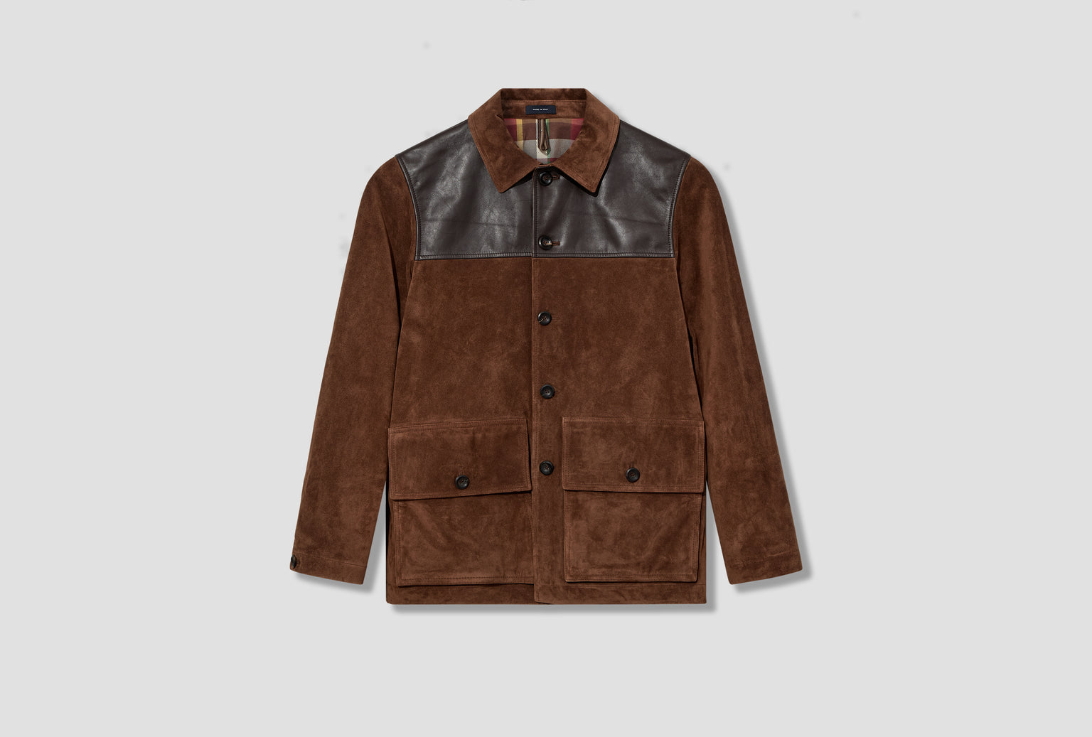 SUEDE & LEATHER LINED DONKEY JACKET DR2A1B 25517-01 Brown