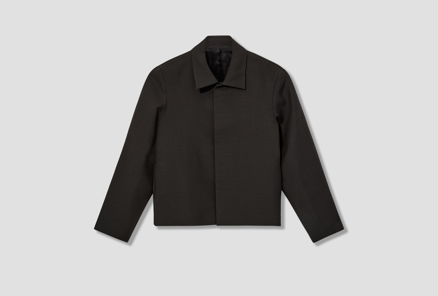 OFFICER JACKET - DOUBLE WOOL 1-53O27 Charcoal