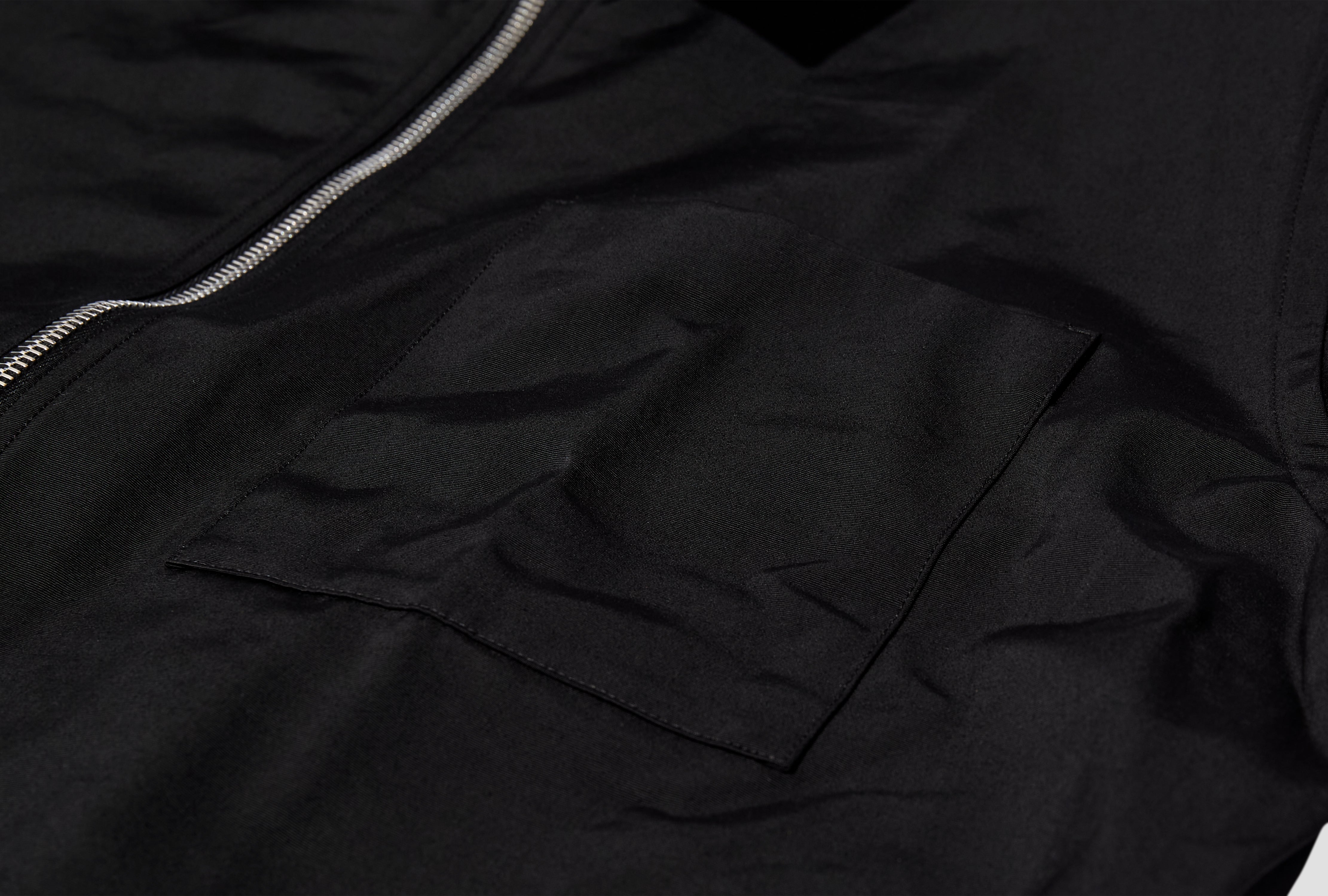 SHRUNK ZIP SHIRT - OTTOMAN 1-55S17 Black
