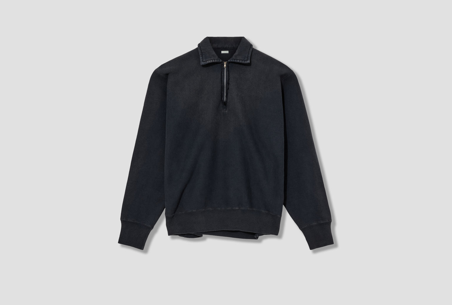 VINTAGE HALF ZIP SWEATSHIRT 25AAP-05-09 Black