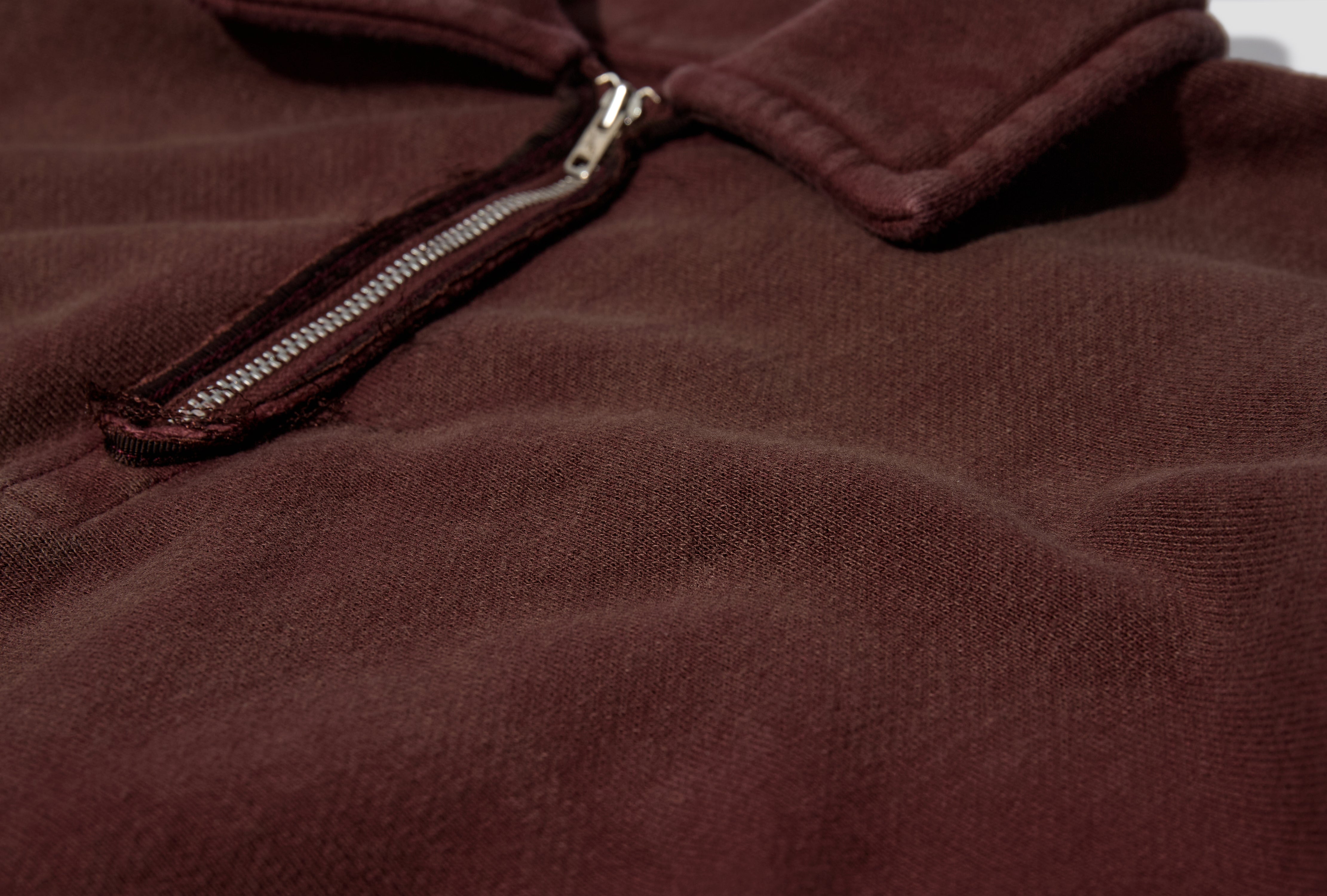 VINTAGE HALF ZIP SWEATSHIRT 25AAP-05-09 Burgundy