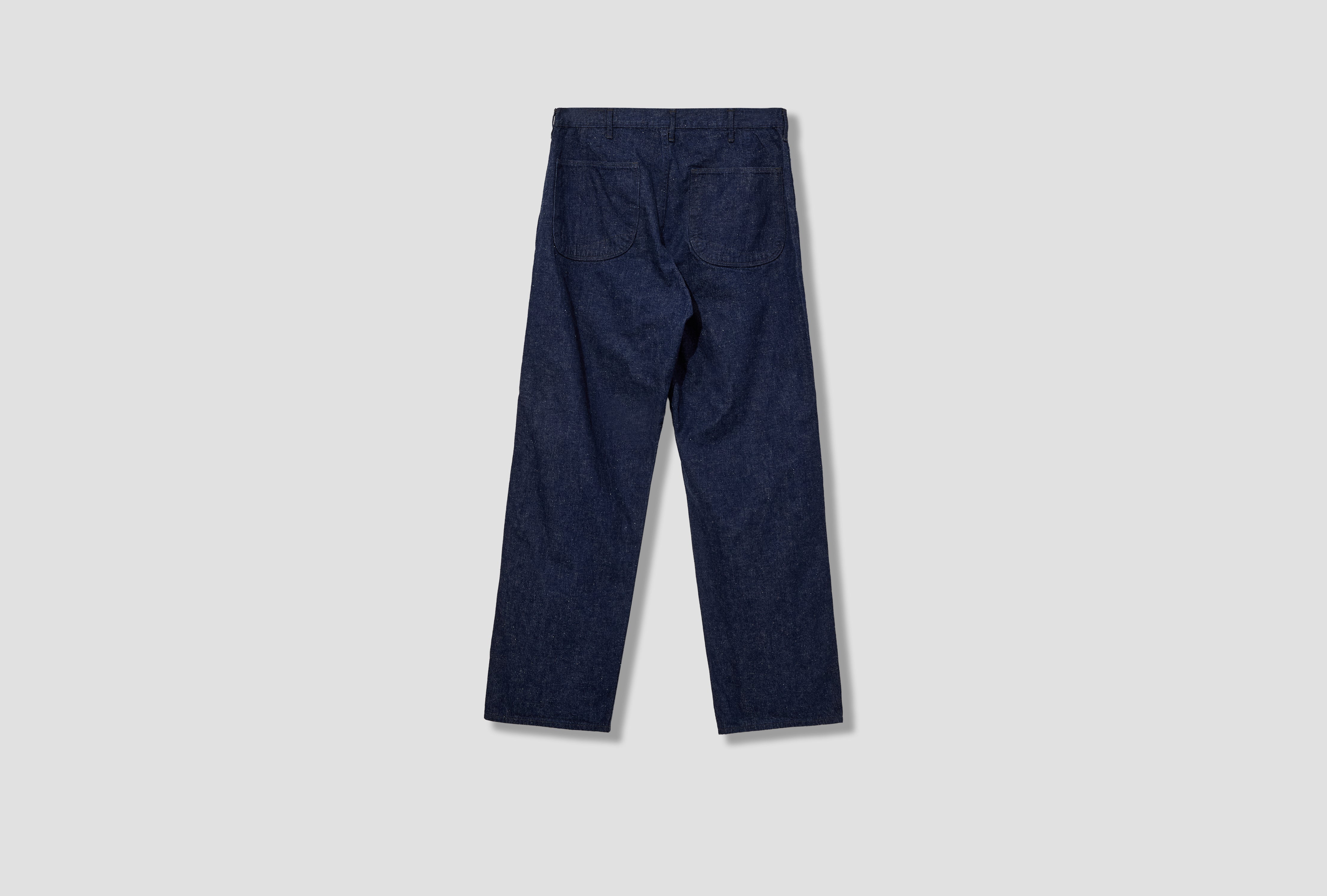 U.S NAVY UTILITY DENIM PANTS - 9OZ ORIGINAL SELVEDGE DENIM / ONE WASH 01-5130-81 Blue