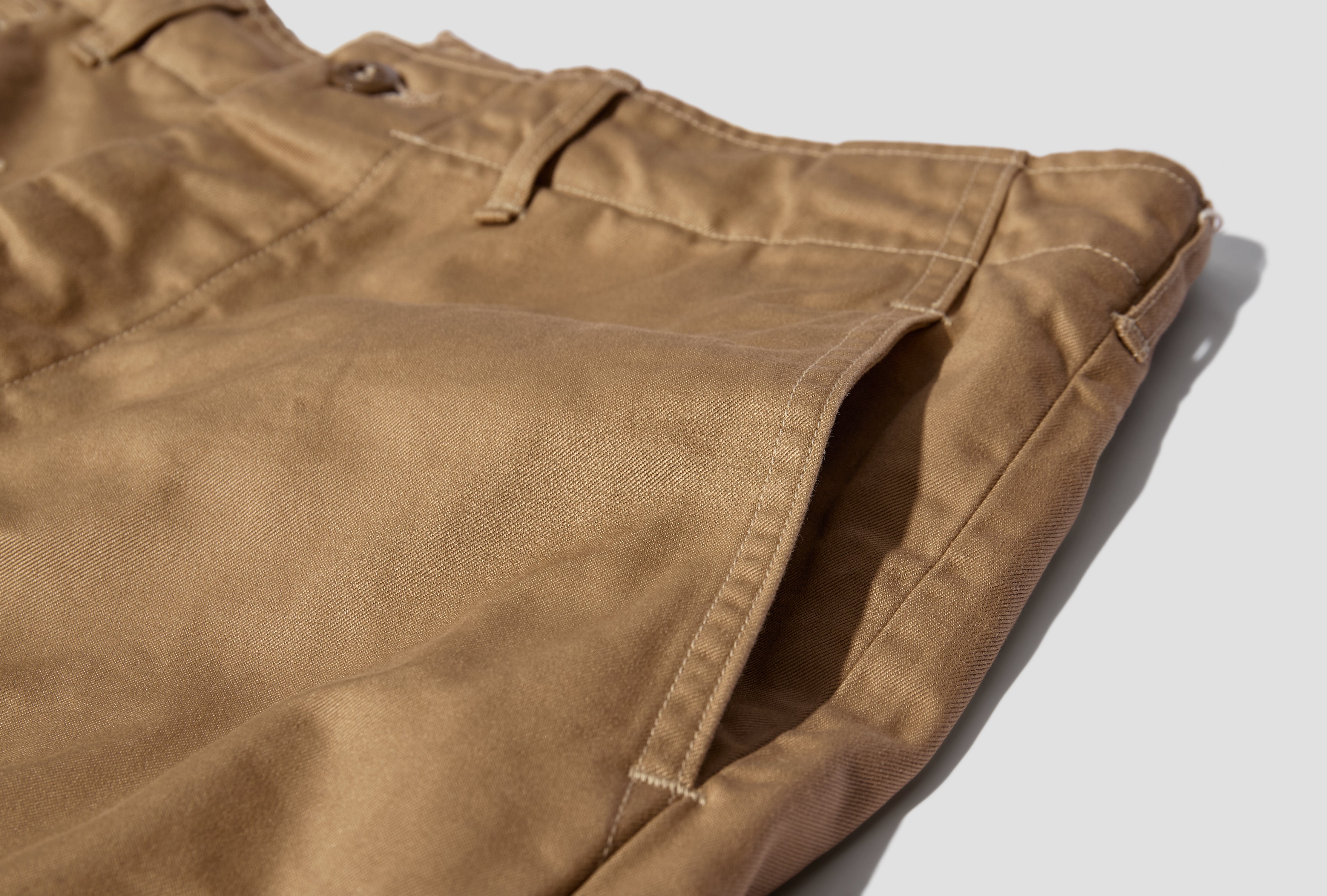 VINTAGE FIT ARMY TROUSERS - TWILL 03-V5361-41 Khaki