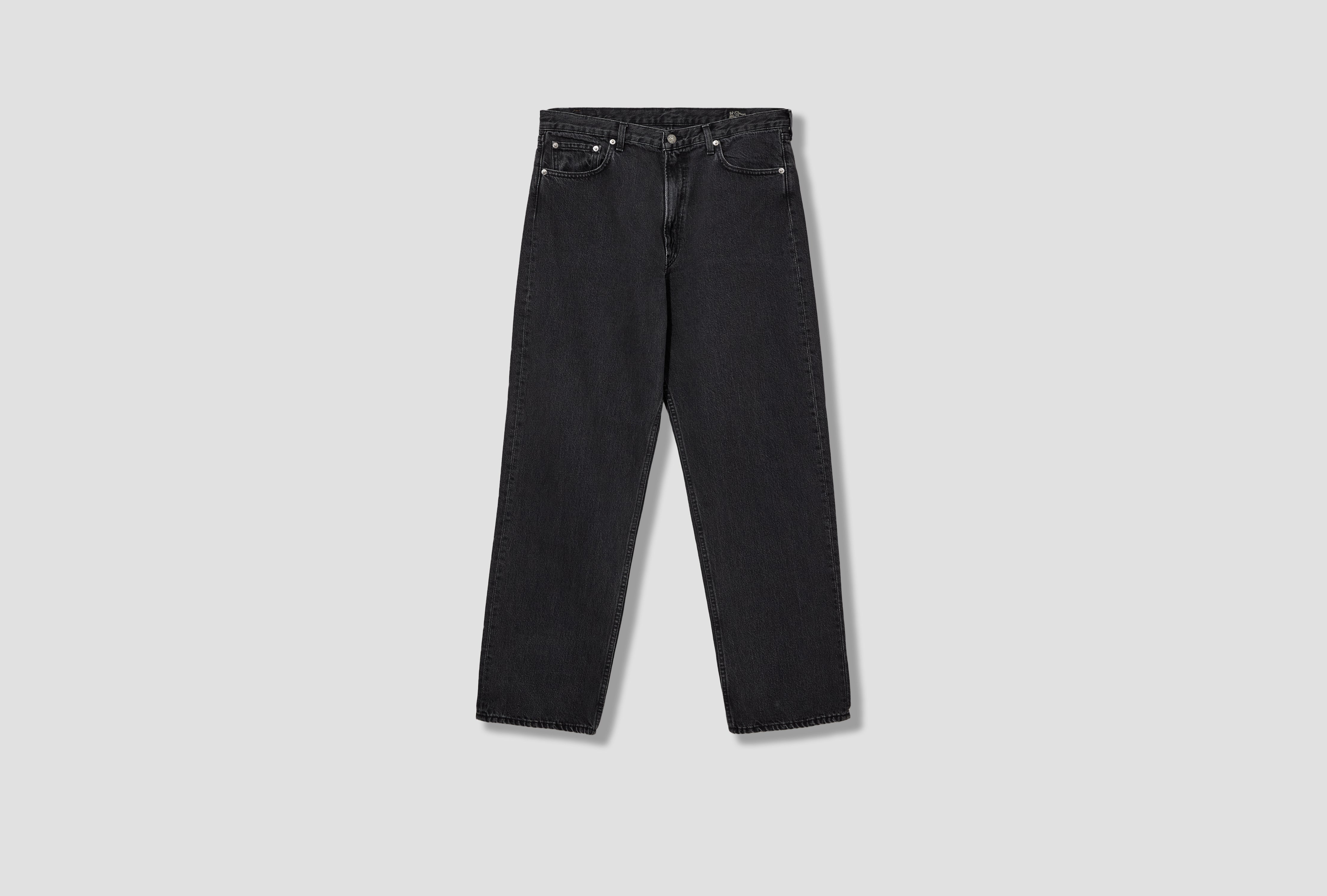 101 DAD'S FIT DENIM PANTS - 12.5OZ BLACK DENIM / BLACK DENIM STONE 01-1010W-D61S Black