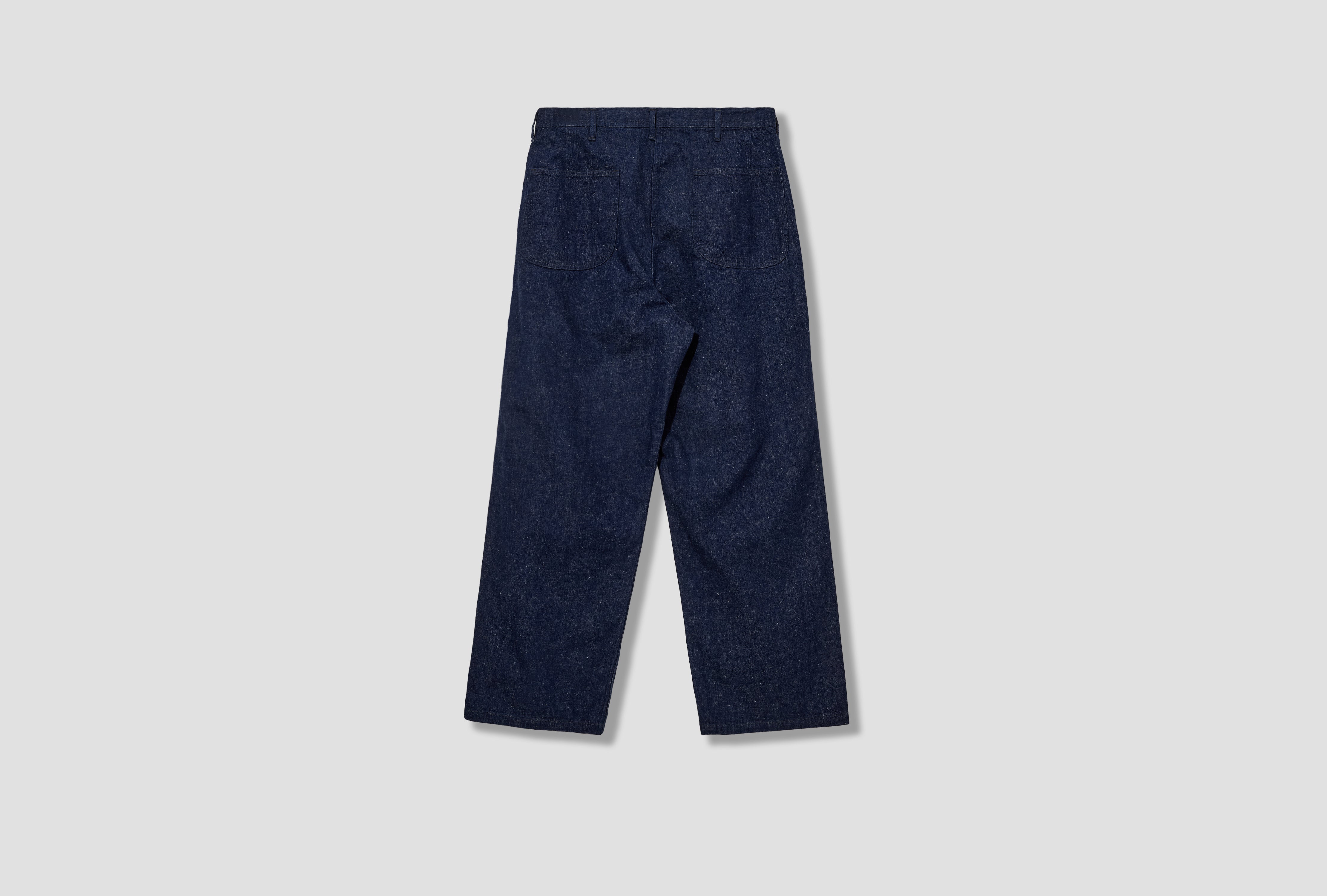 WIDE FIT US NAVY DENIM UTILITY PANTS - 9OZ ORIGINAL SELVEDGE DENIM / ONE WASH 01-V5130-81 Blue