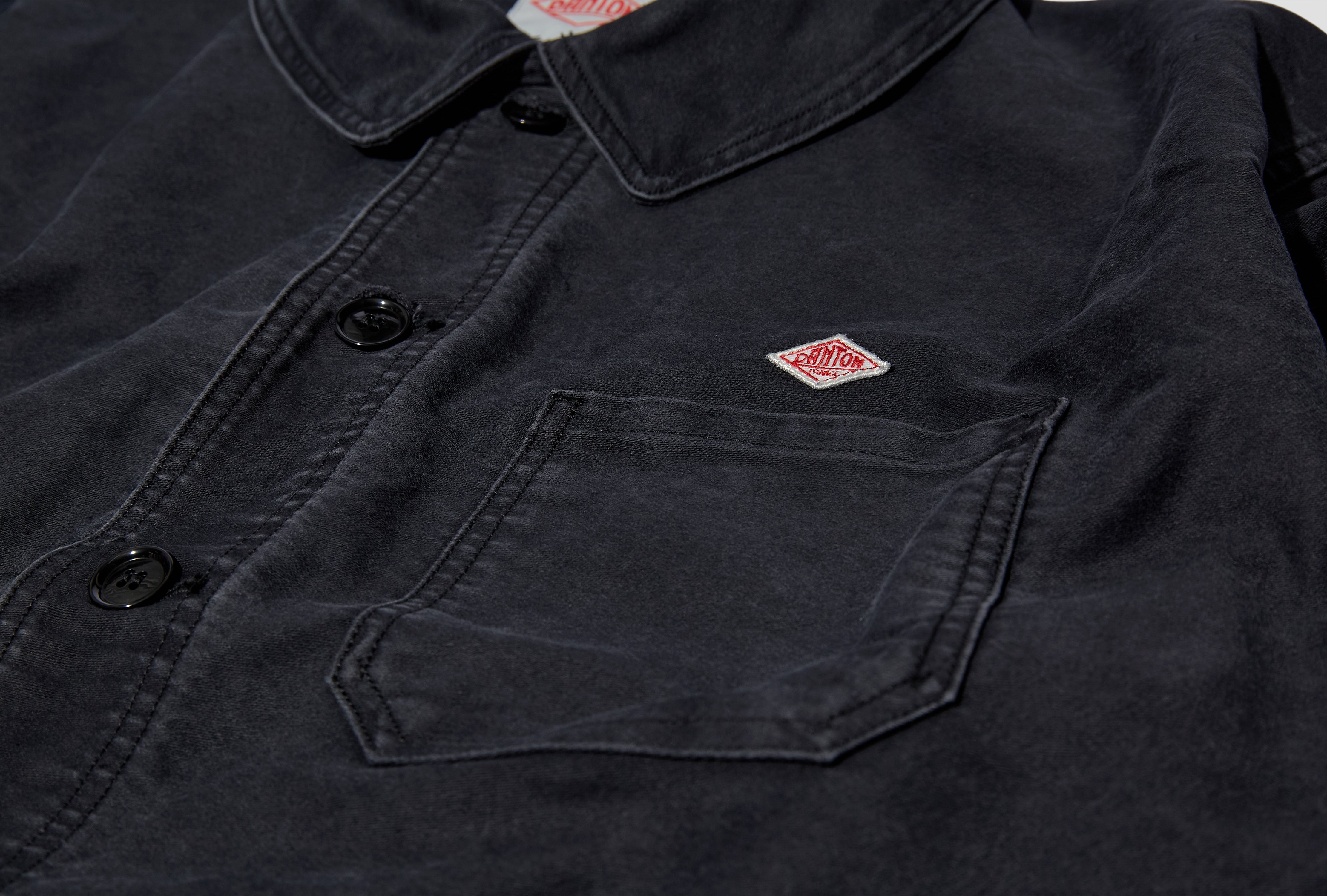 WIDE COVERALLS - SULFUR DYE HEAVY MOLESKIN #DT-A0662 HMK Black
