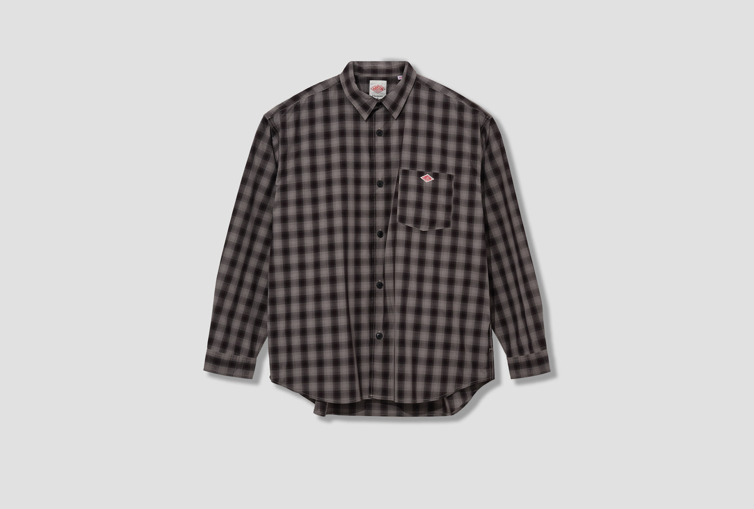 WORK SHIRT - TC VOILE POPLIN #DT-B0398 TCV Dark brown