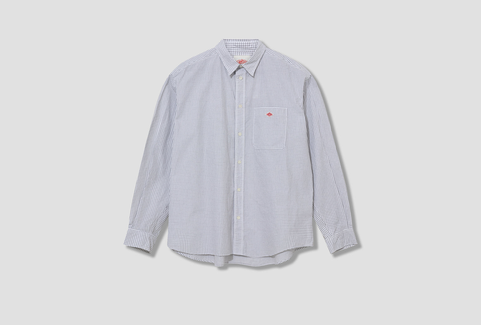 WORK SHIRT JACKET - 50/1COMPACT TYPEWRITER GRAPH CHECK #DT-B0392 CTH White