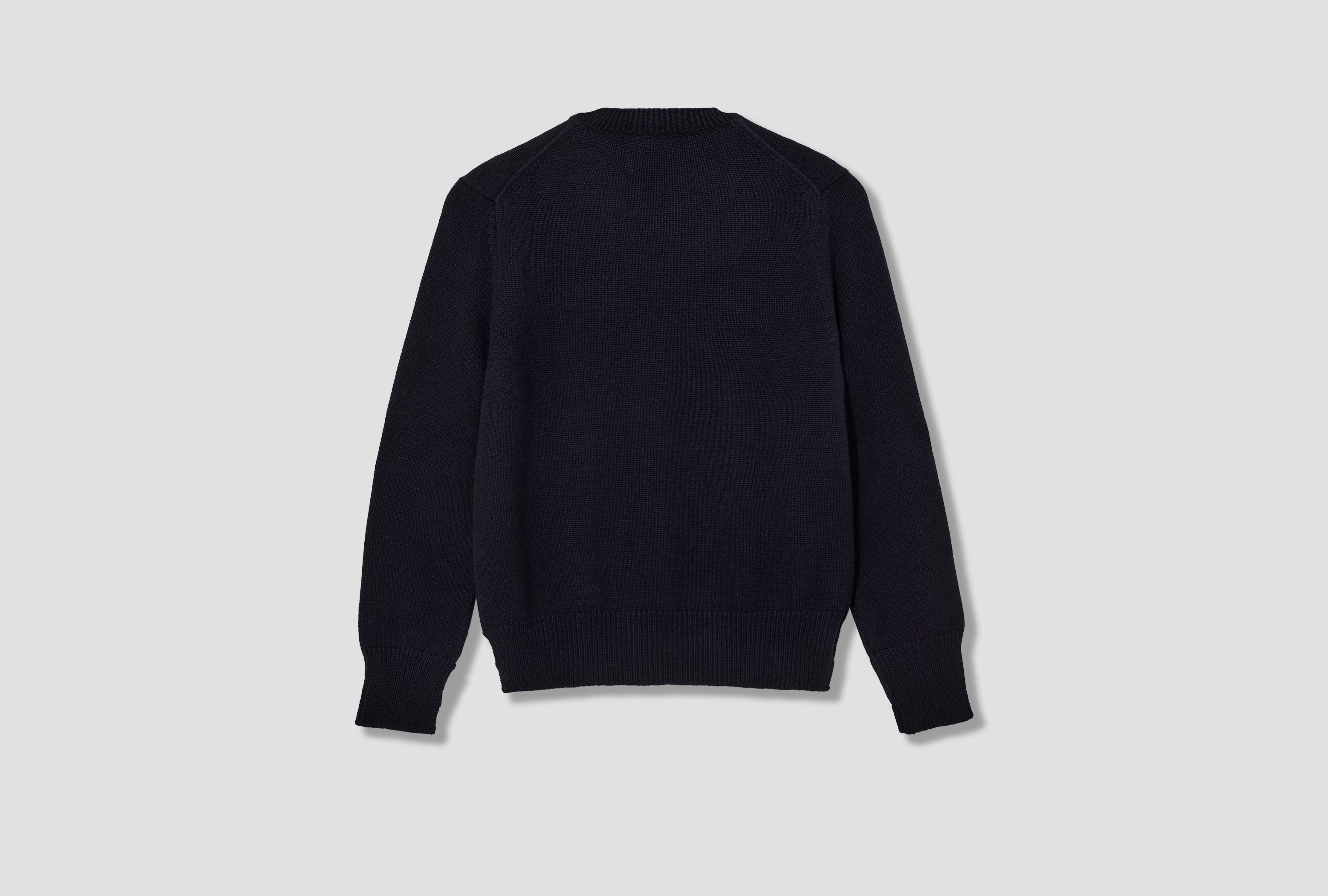 CHUNKY CREWNECK - WOOL AND CASHMERE CL303 Navy