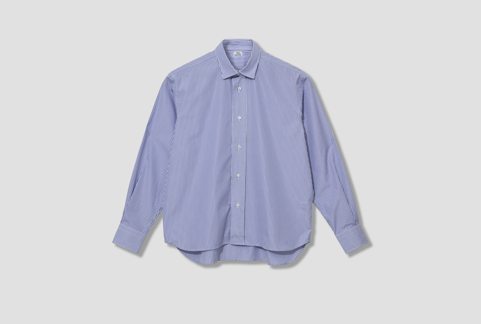 DOUBLE COLLAR SHIRT - COTTON BENGAL STRIPE CL504 Blue