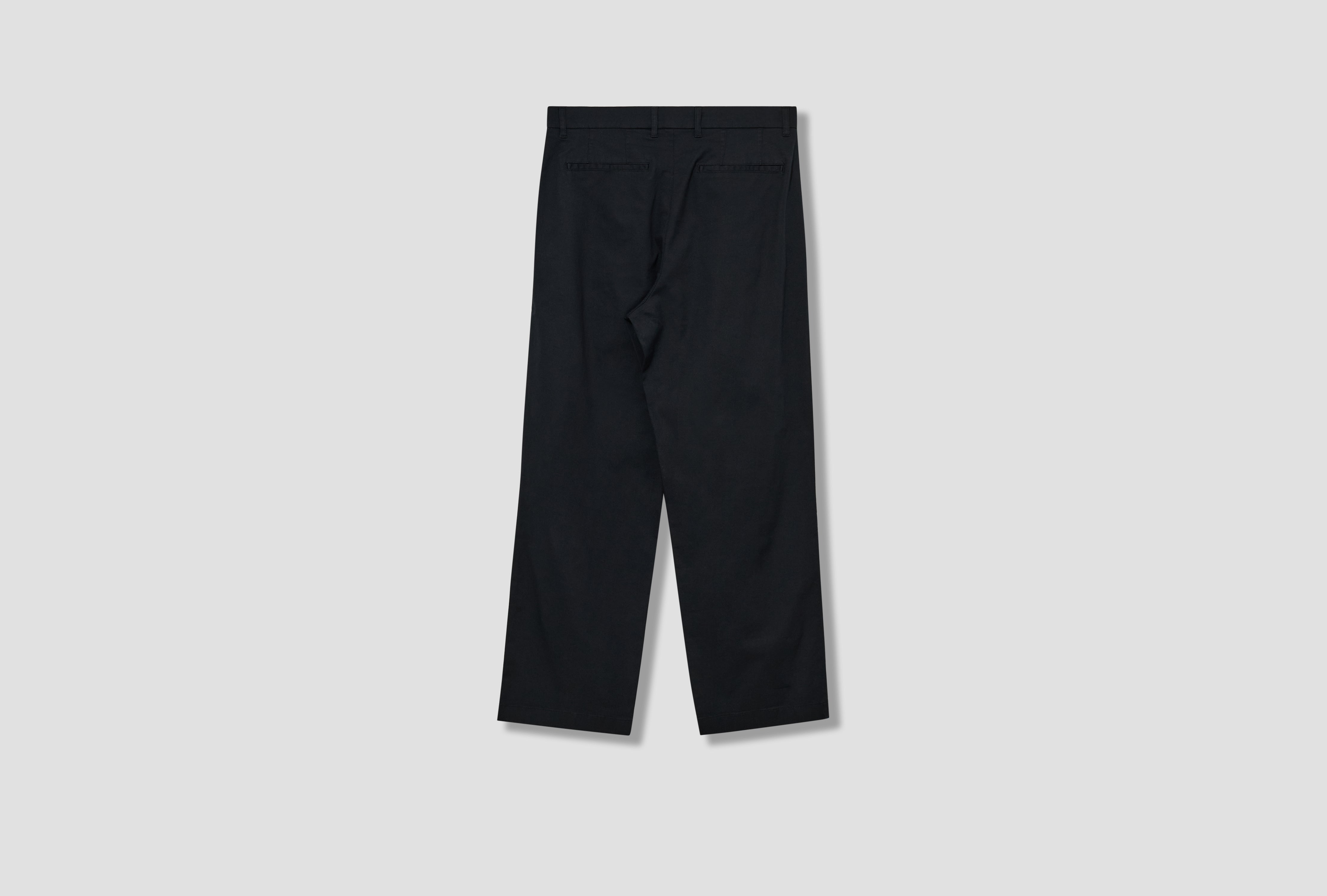 BENN RELAXED TWILL PLEATED TROUSER N25-0427 Black