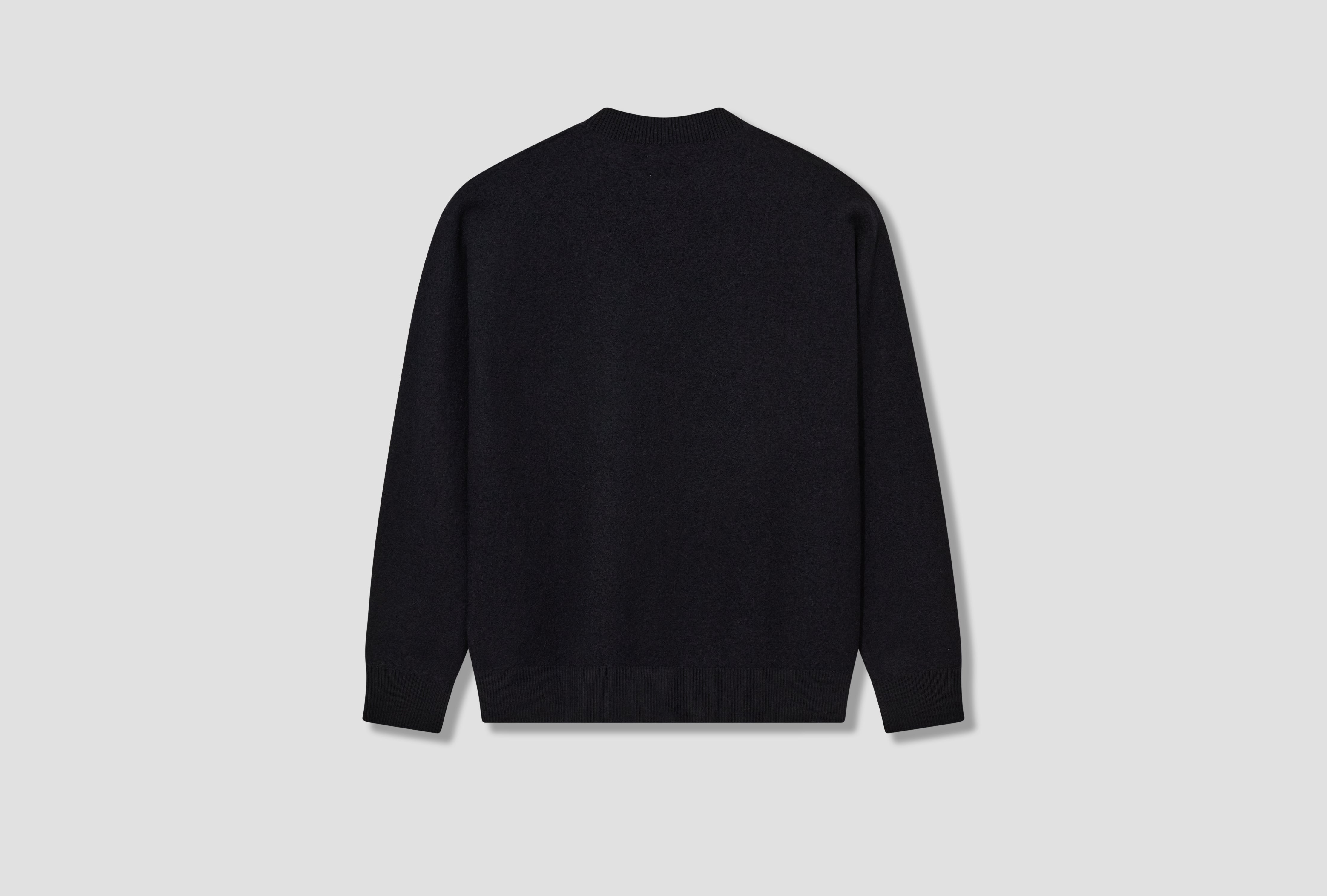 ROM BOILED WOOL CREWNECK N45-0647 Navy