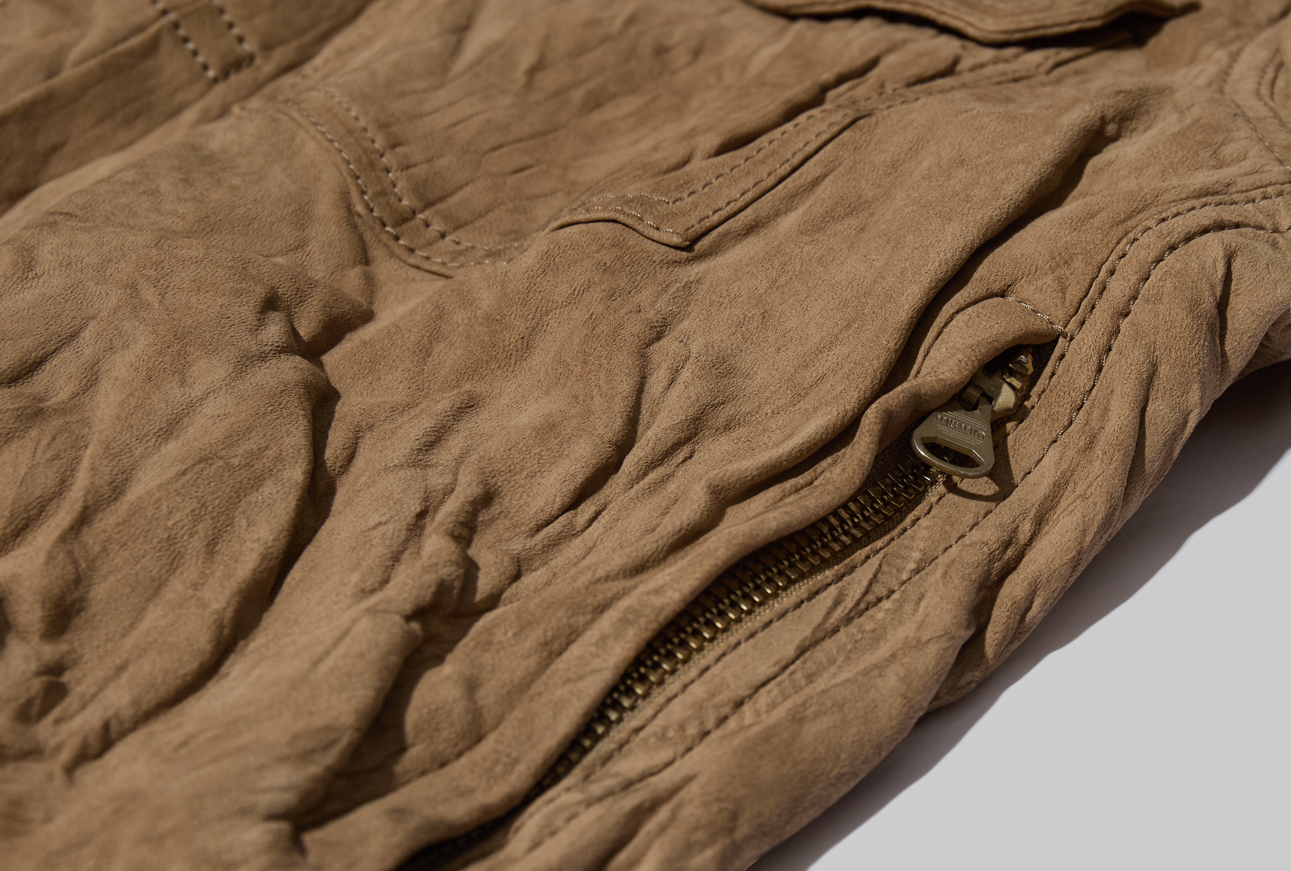 101X JKT SUEDE IT 0125205014001 Light brown