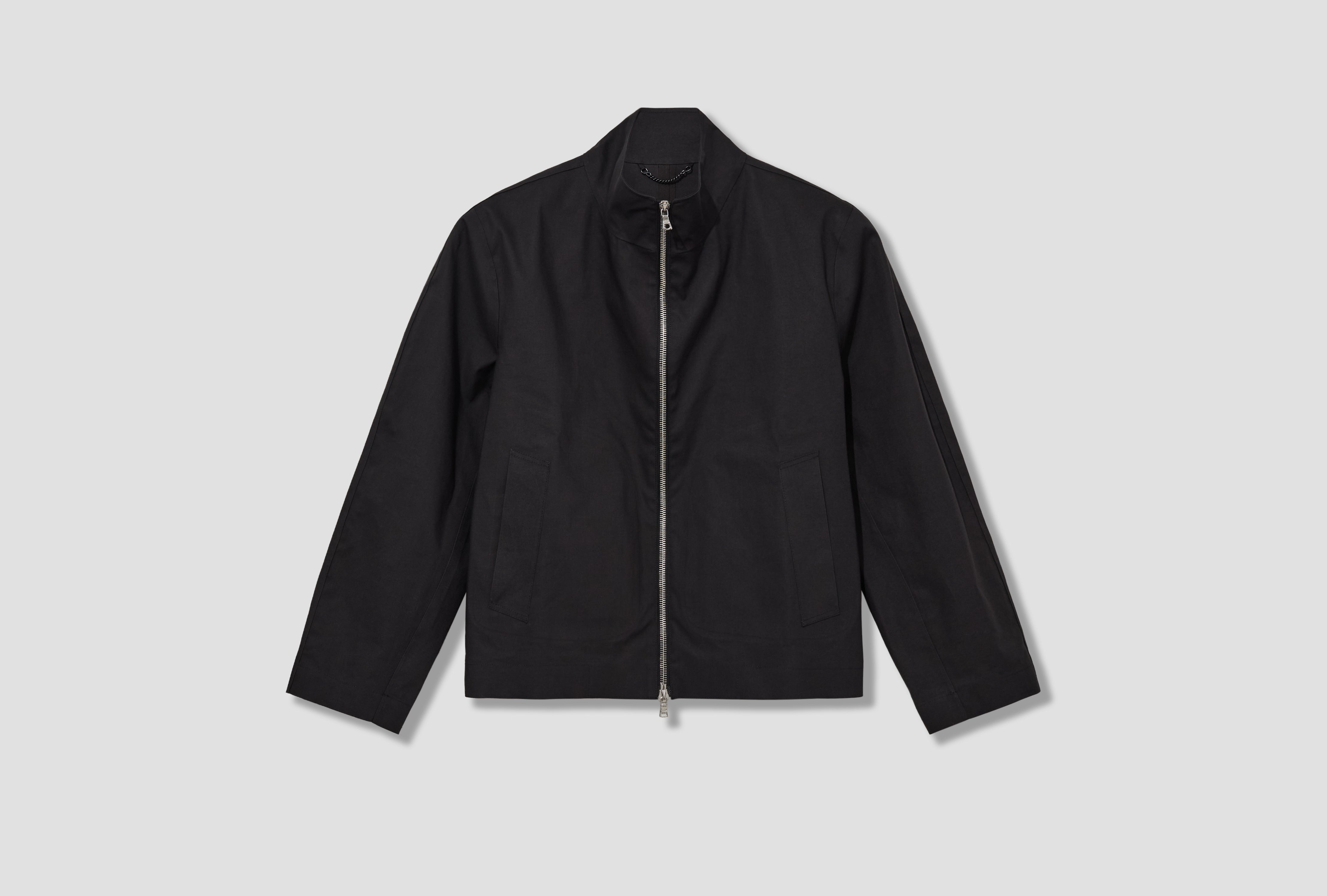 RUBBER ZIP SMOCK - HANCOCK 1-51O48 Black