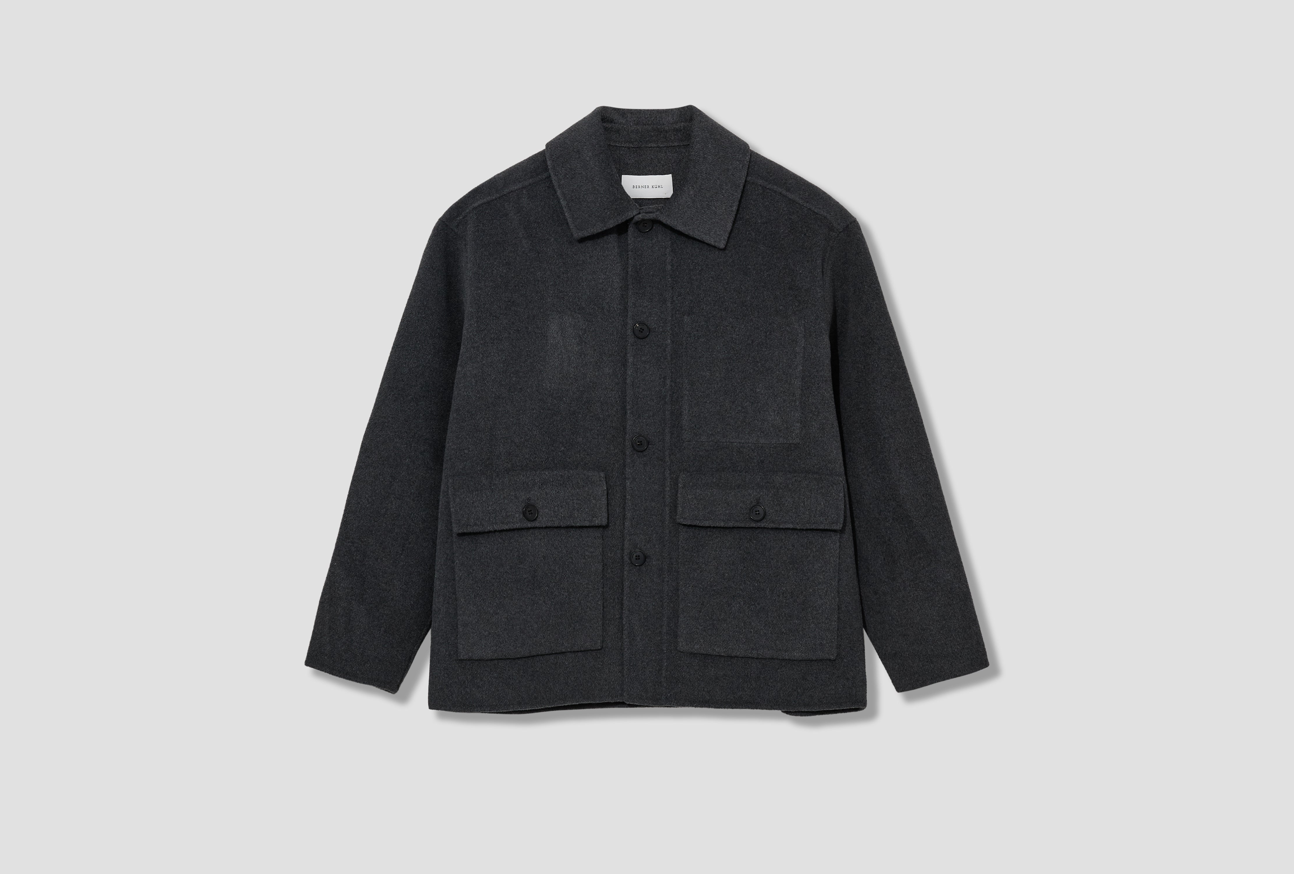 NAVAL JACKET - WOOLCASH 1-57O45 Charcoal