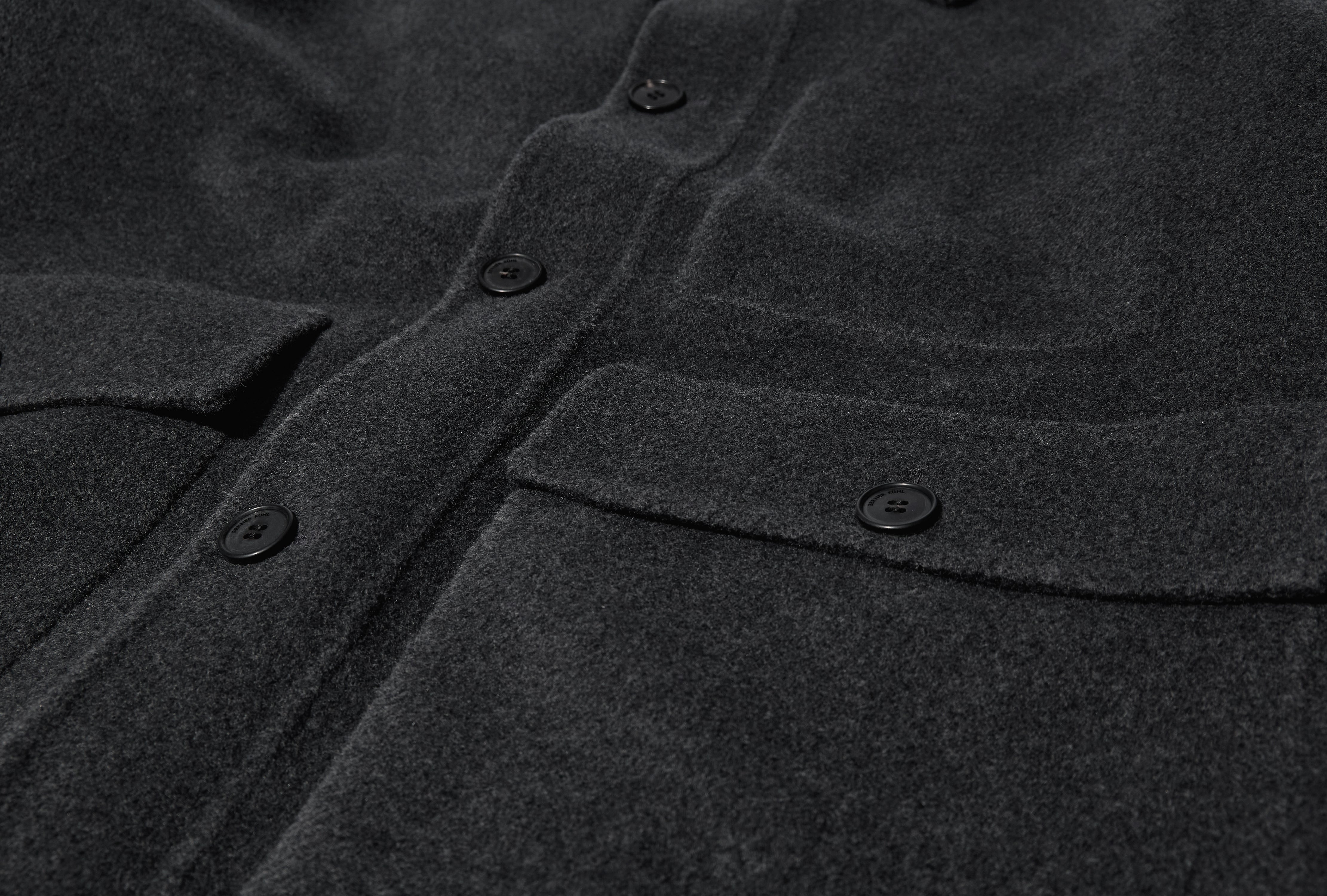 NAVAL JACKET - WOOLCASH 1-57O45 Charcoal