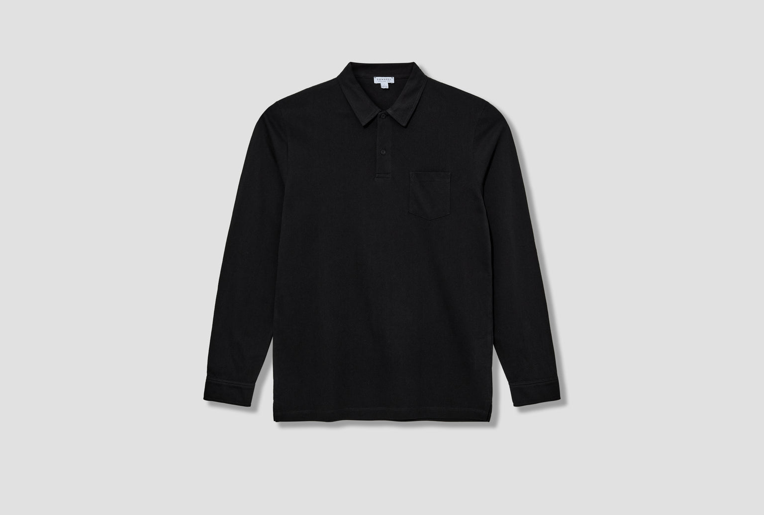 LONG SLEEVE RIVIERA POLO SHIRT MPOL1031 Black