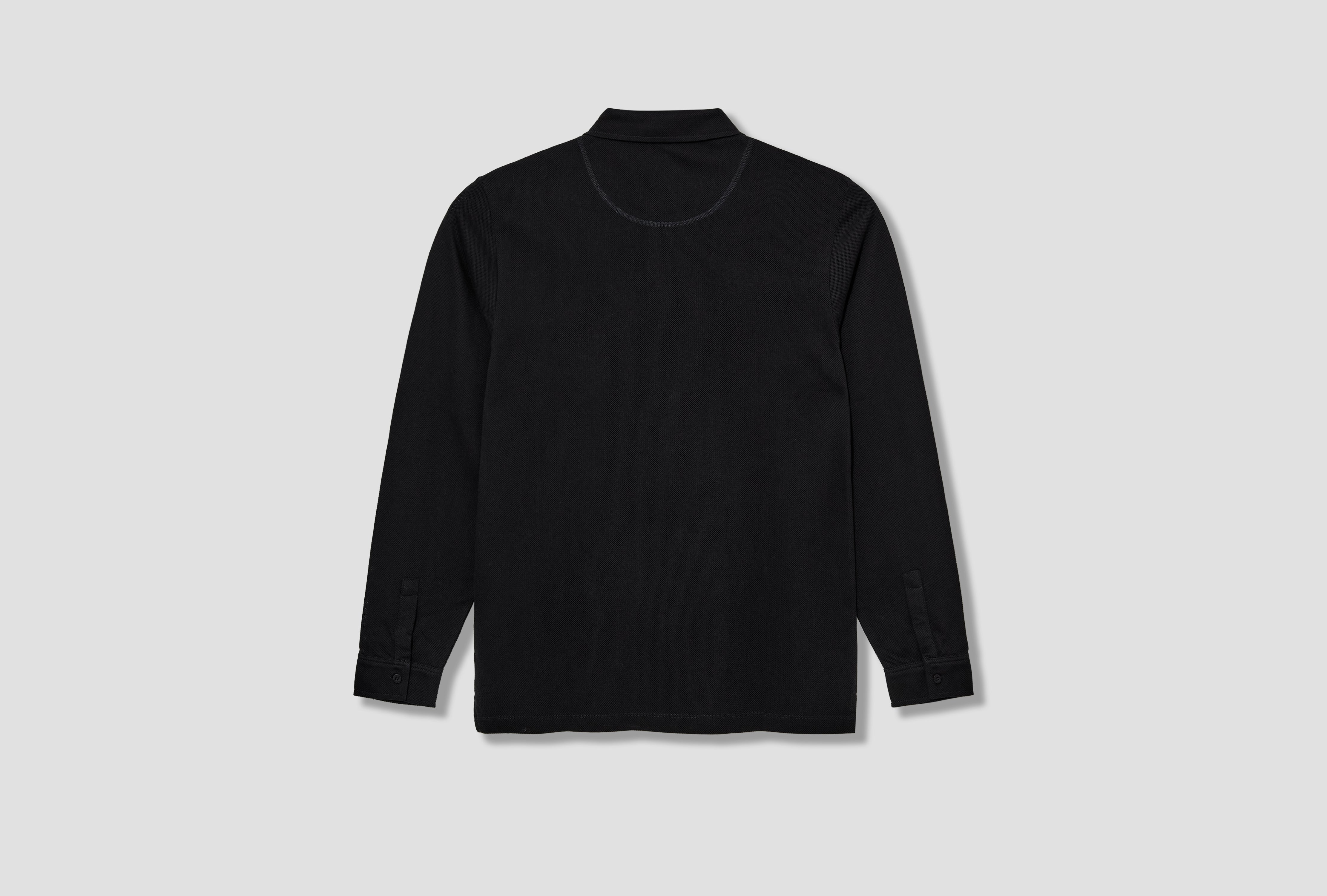 LONG SLEEVE RIVIERA POLO SHIRT MPOL1031 Black