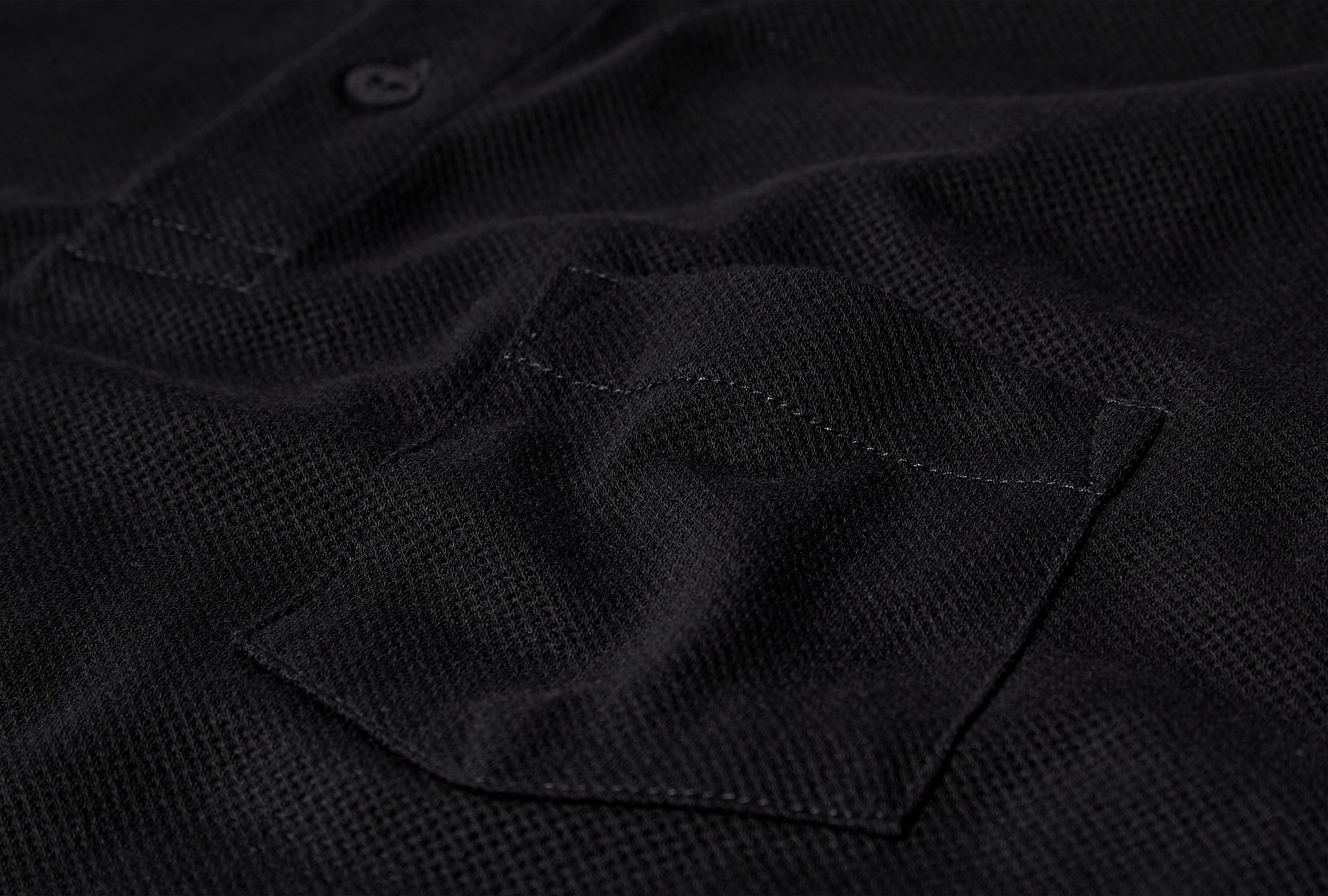LONG SLEEVE RIVIERA POLO SHIRT MPOL1031 Black