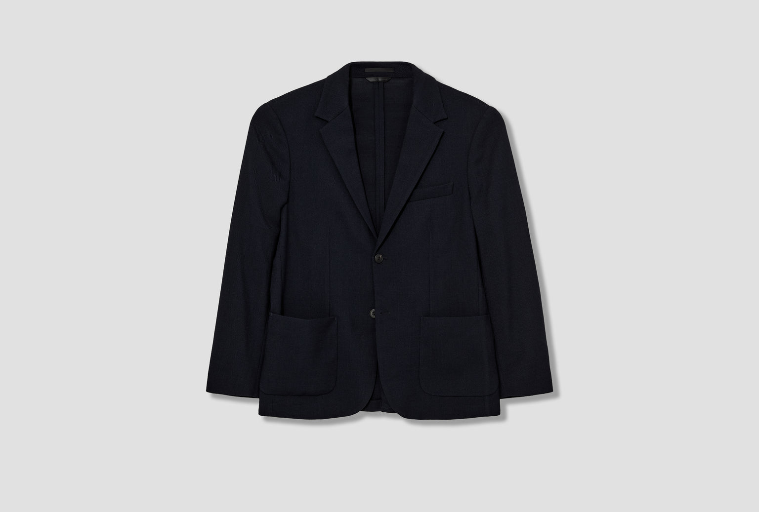 TEXTURED WOOL BLAZER MJAC7188 Navy