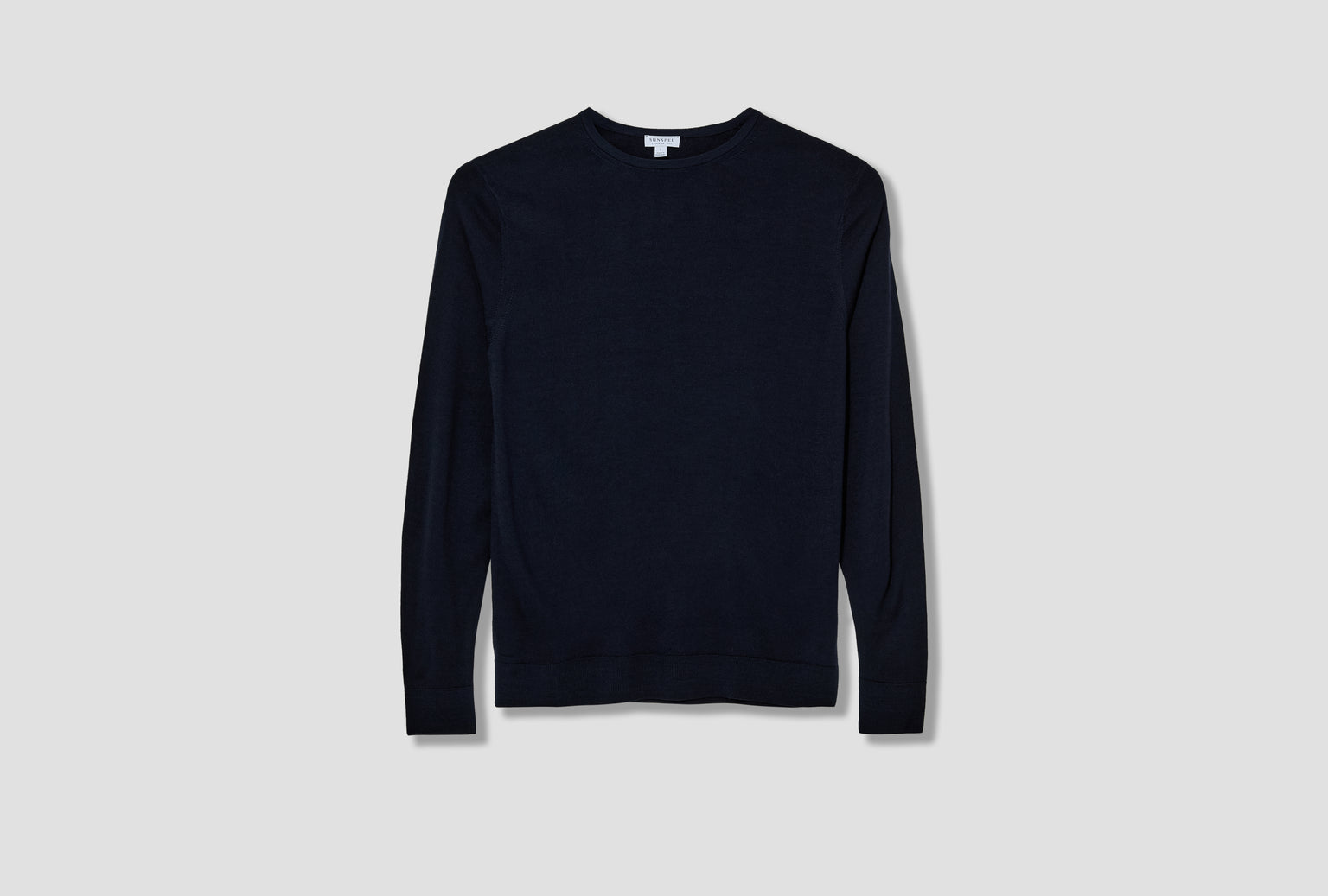 MERINO CREW NECK JUMPER MJUM8058 Navy