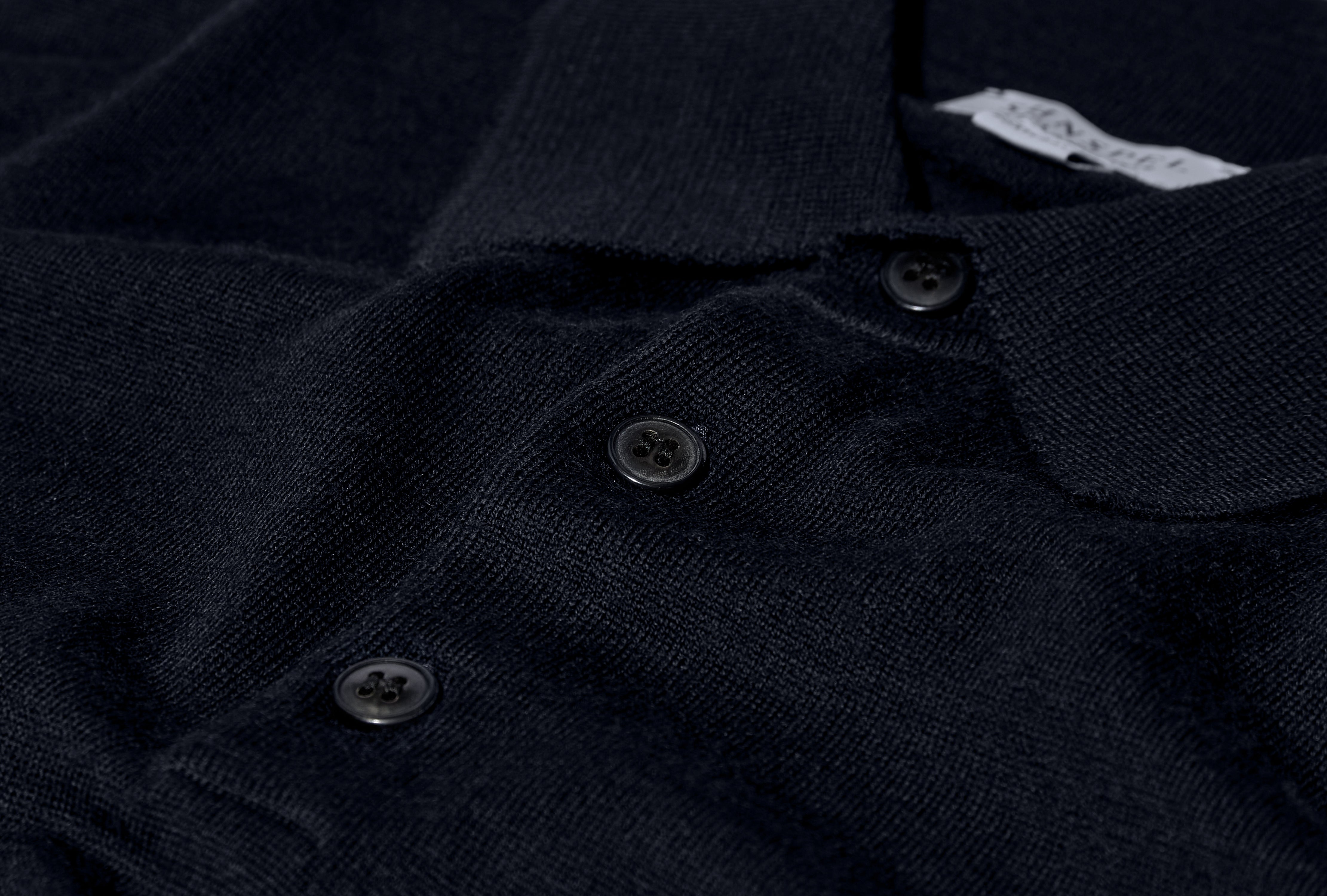 MERINO LONG SLEEVE POLO SHIRT MPOL8092 Navy
