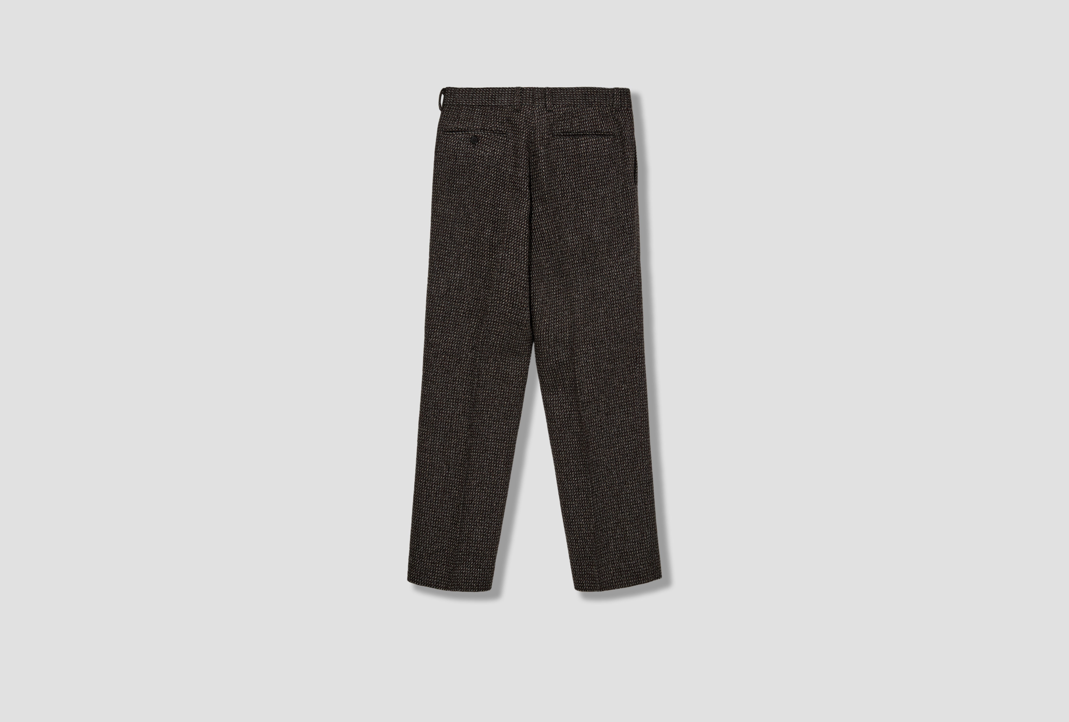 ALPACA WOOL SILK TWEED SLACKS A25AP04LS Grey