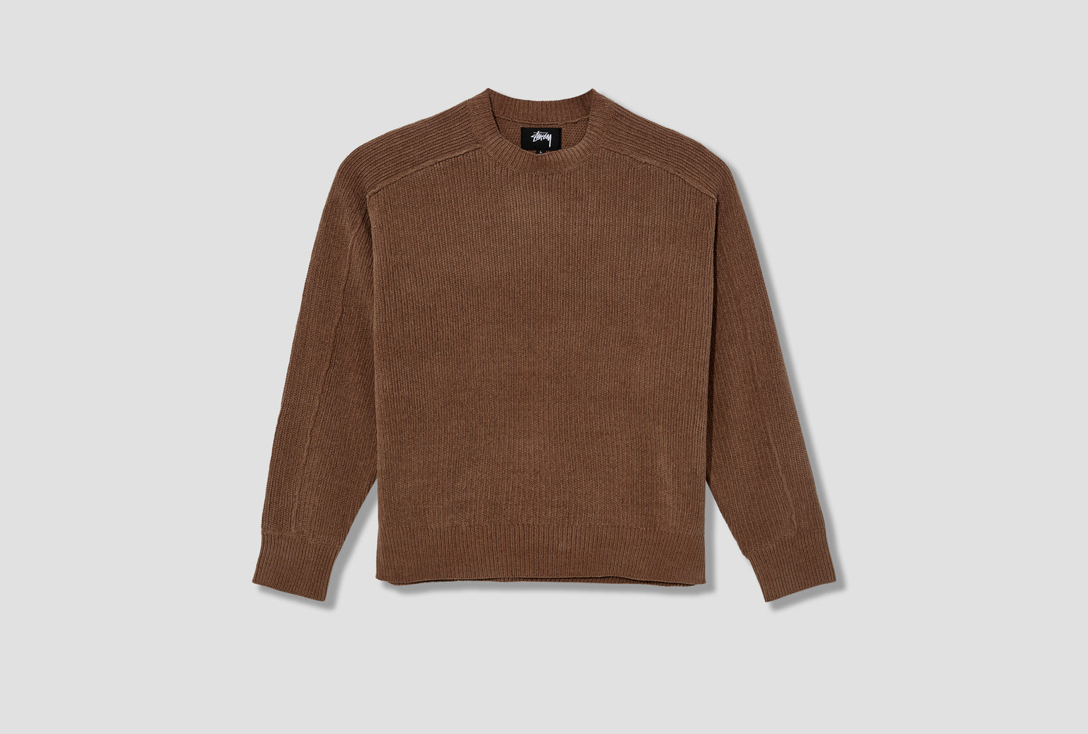 EXPOSED SEAM SWEATER 117271 Brown