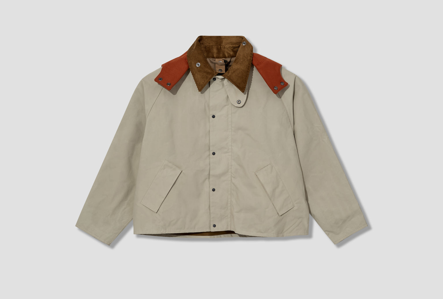 BARBOUR X KAPTAIN SUNSHINE - CRUISER CASUAL JACKET MCA1070 Light grey