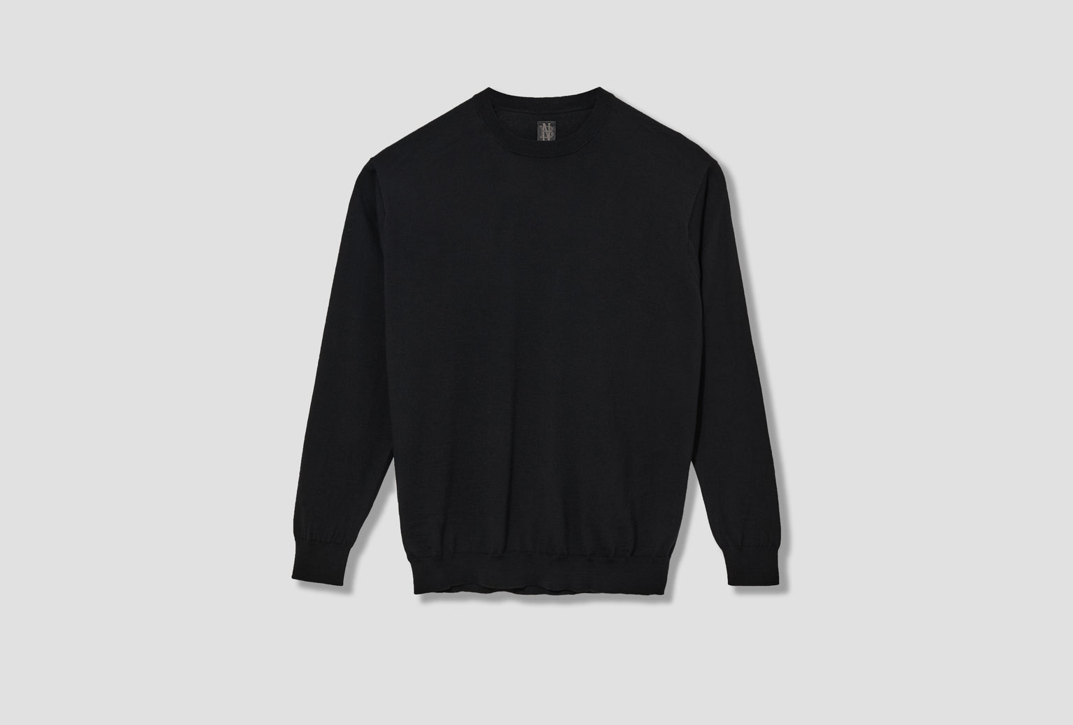 SUPERIOR MERINO CREW NECK BN-FE-001 Black