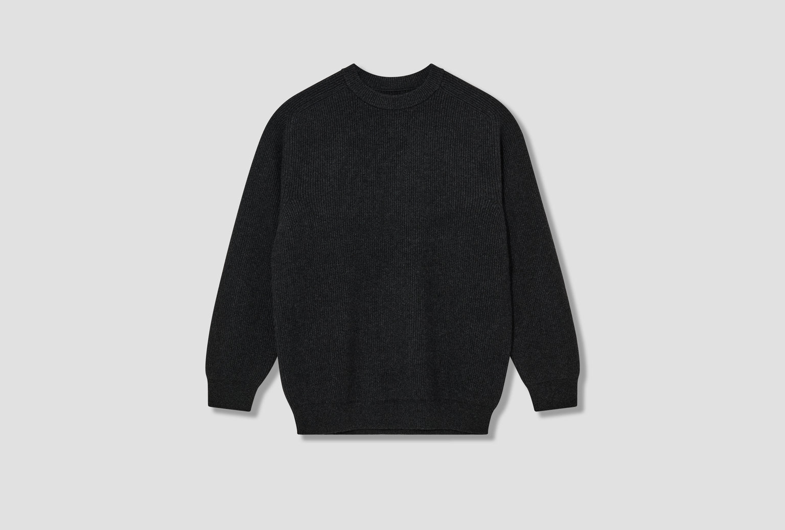 INNOCENT CASHMERE RIB CREW NECK BN-FE-007 Black