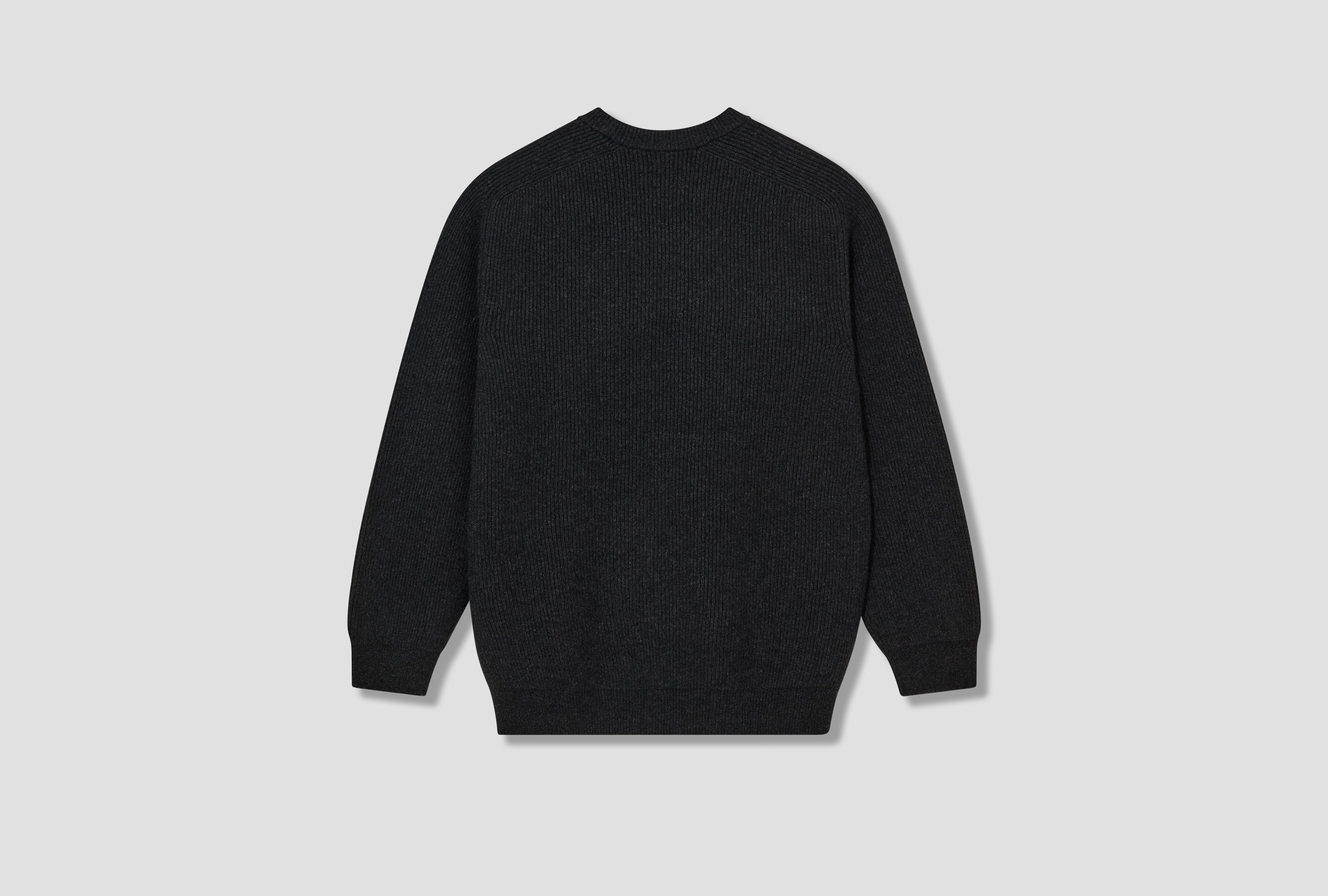 INNOCENT CASHMERE RIB CREW NECK BN-FE-007 Black