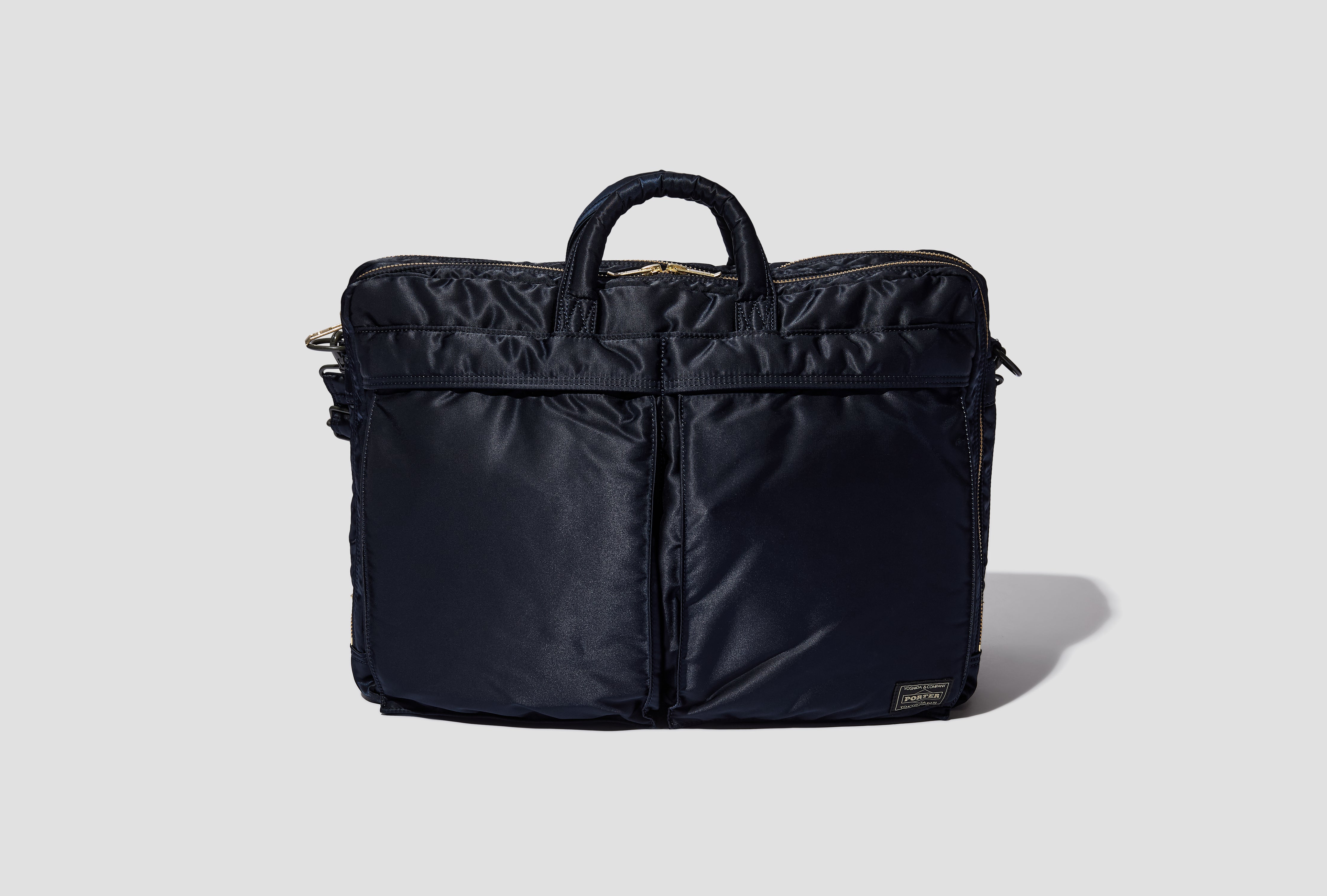 TANKER - 2WAY DOCUMENT BAG (W-ZIP) 622-15151 Navy