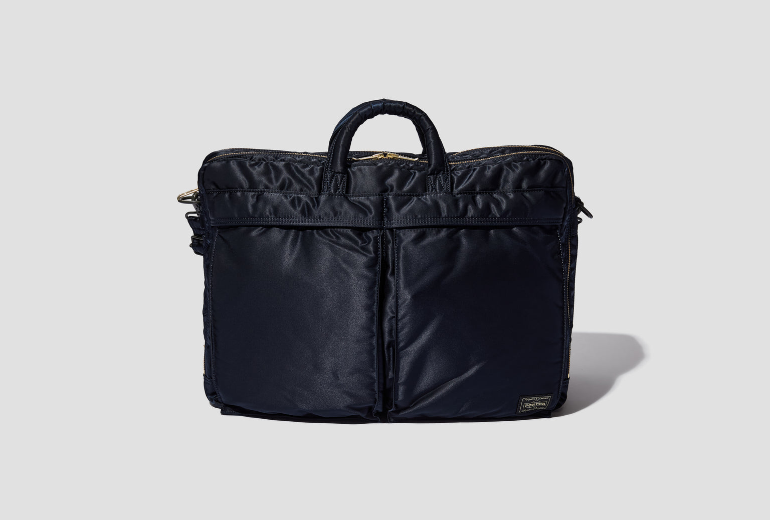 TANKER - 2WAY DOCUMENT BAG (W-ZIP) 622-15151 Navy