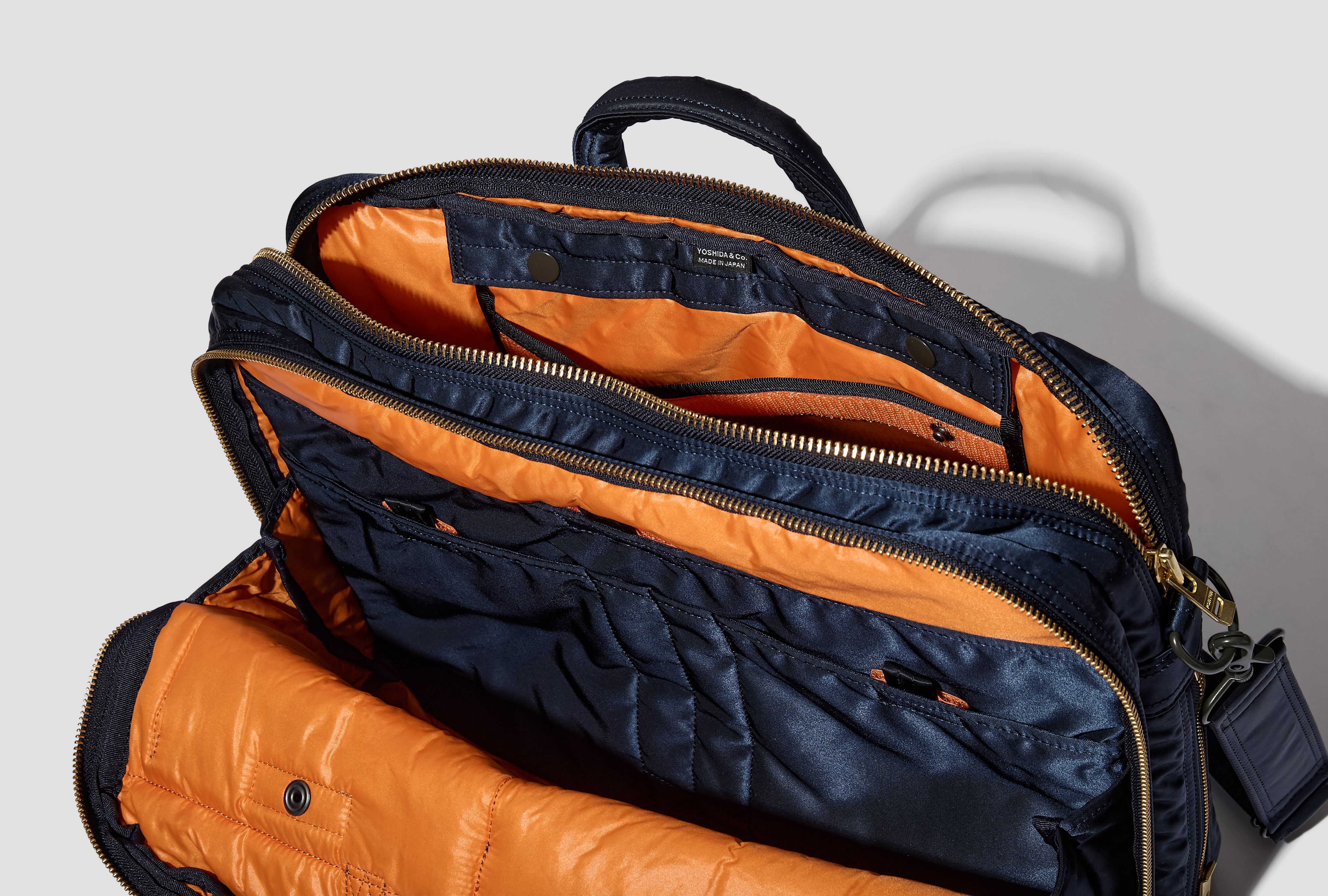 TANKER - 2WAY DOCUMENT BAG (W-ZIP) 622-15151 Navy